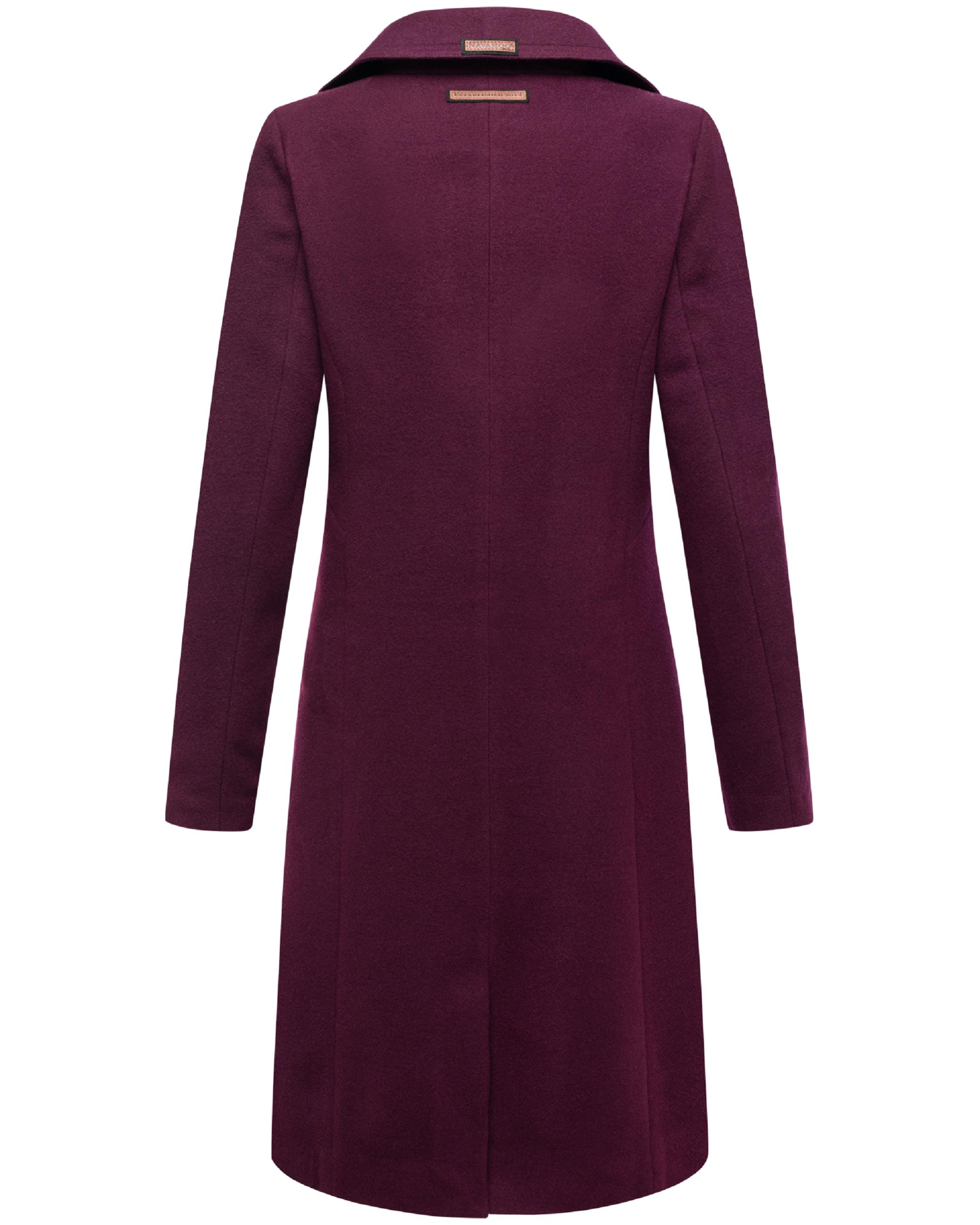 Eleganter Wollmantel "Wooly" Wine