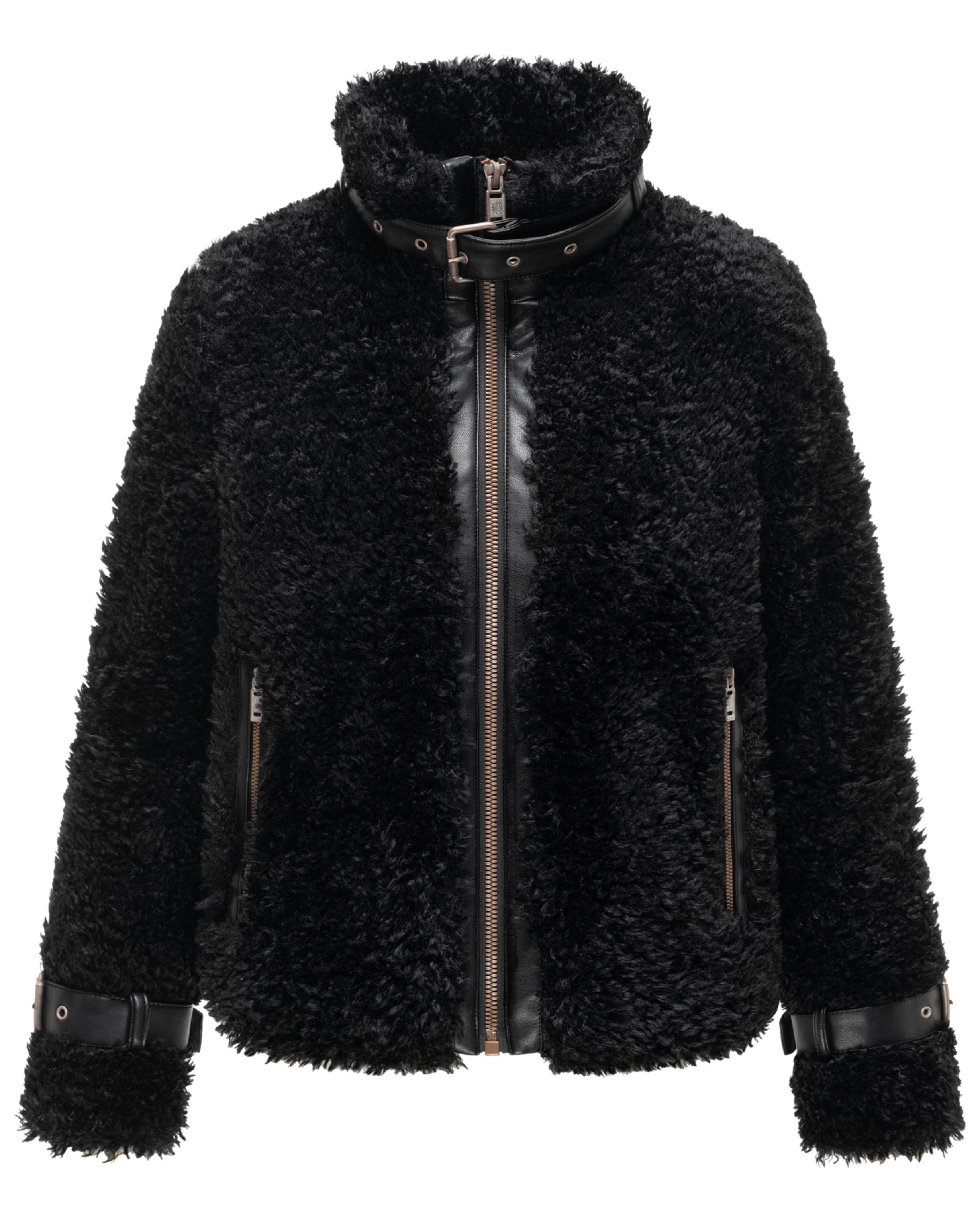 Teddy Jacke mit Futter "Wuschelwonne 14" Black