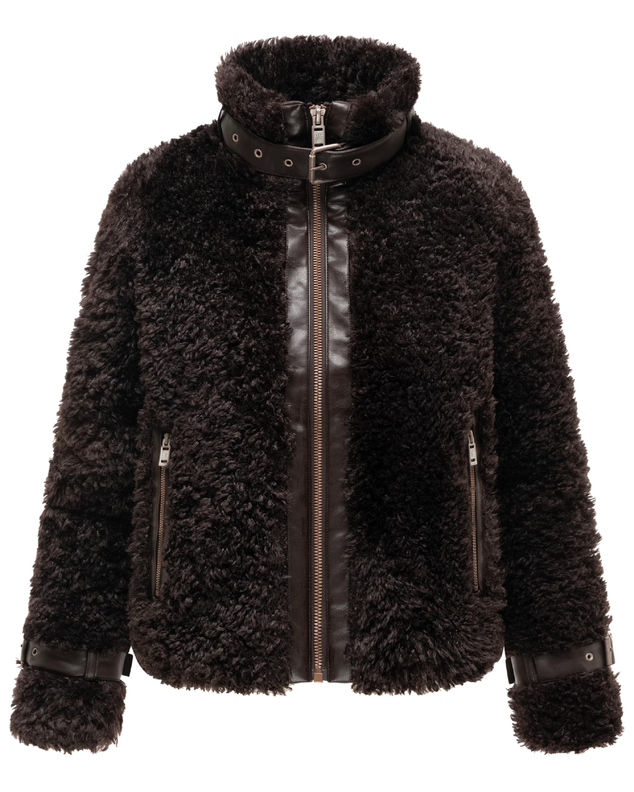 Teddy Jacke mit Futter "Wuschelwonne 14" Choco