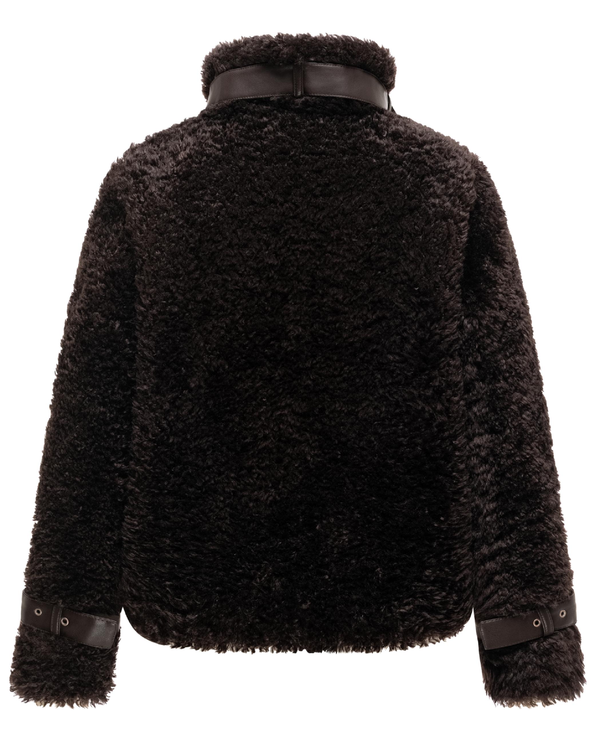 Teddy Jacke mit Futter "Wuschelwonne 14" Choco