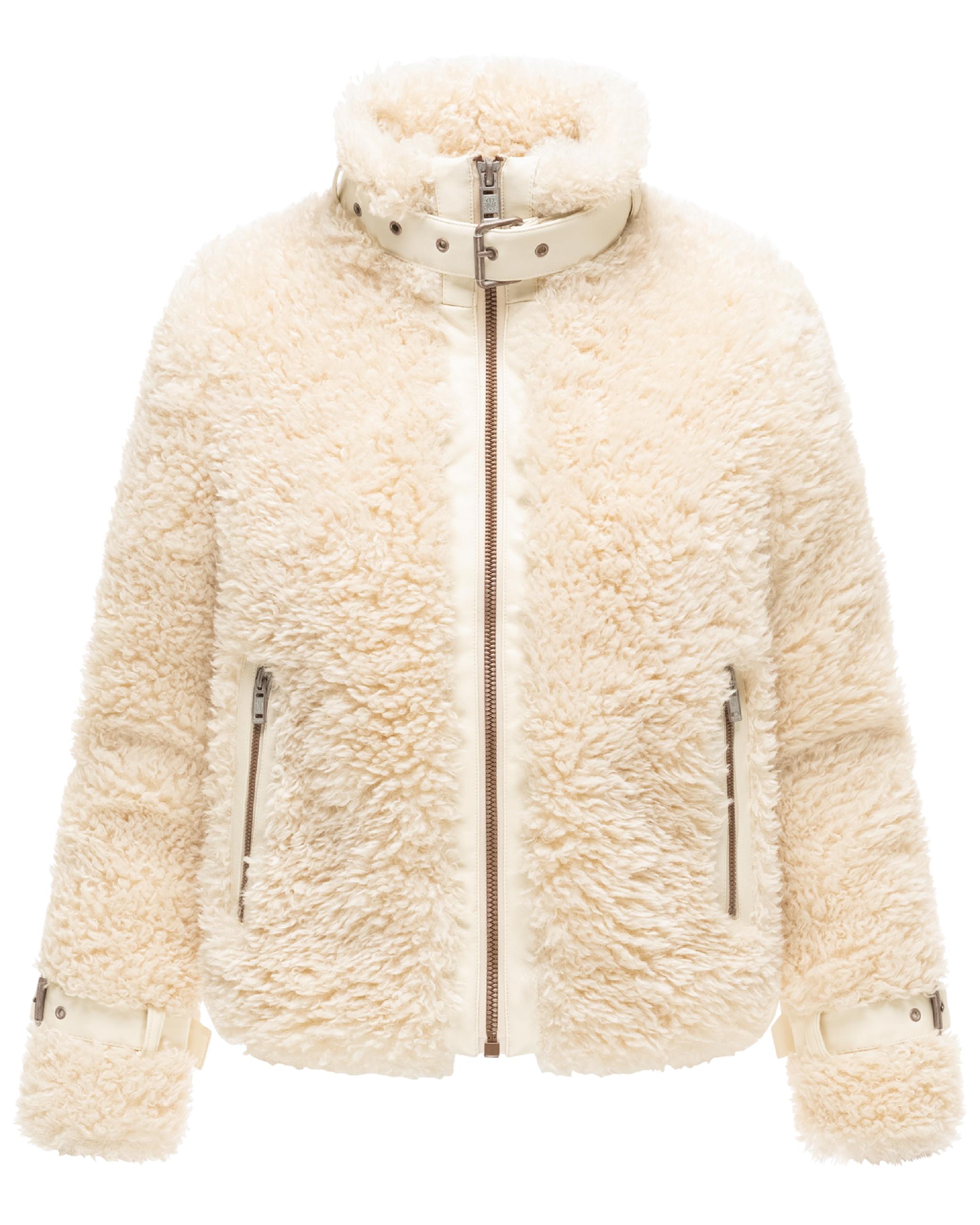 Teddy Jacke mit Futter "Wuschelwonne 14" Cream