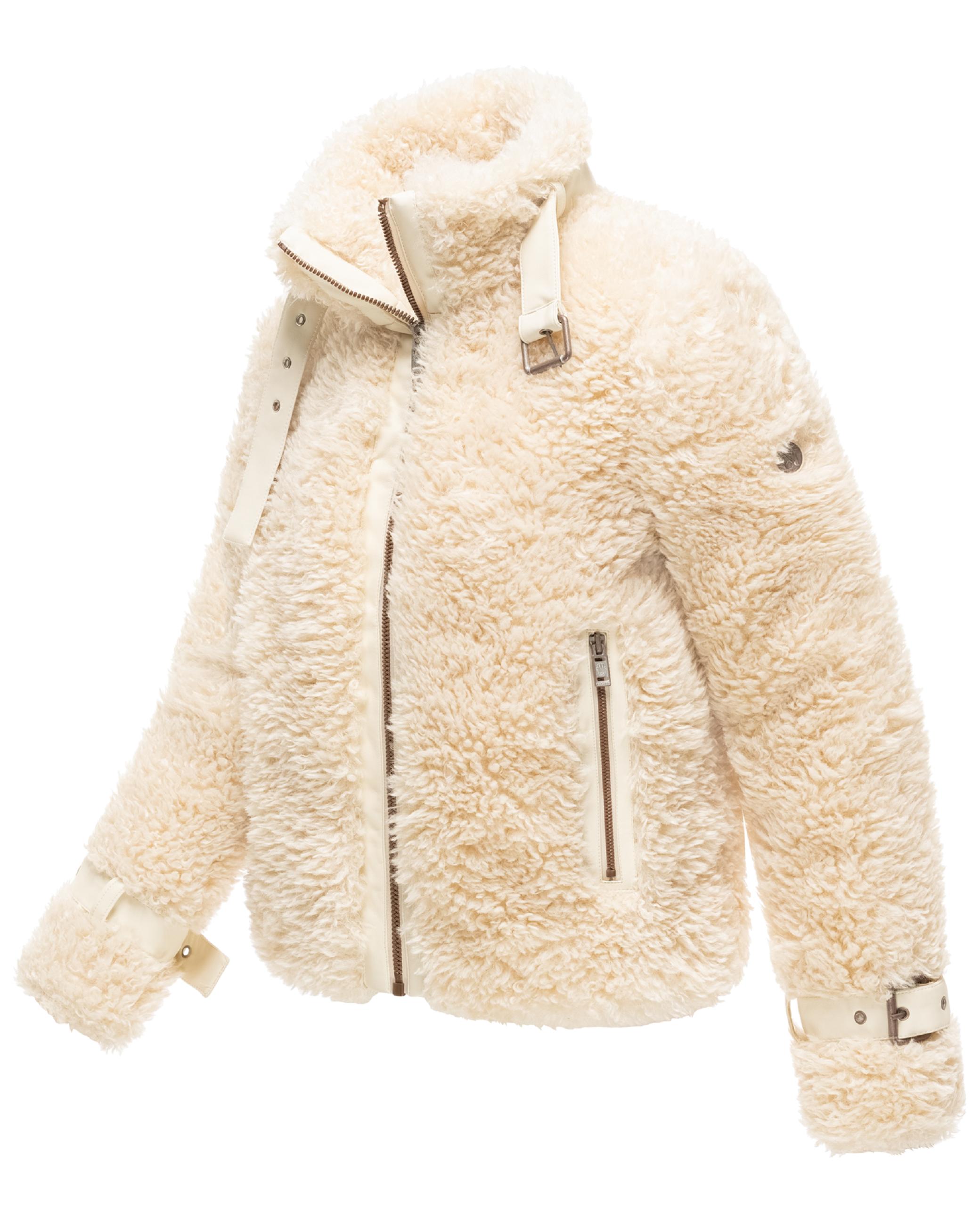 Teddy Jacke mit Futter "Wuschelwonne 14" Cream