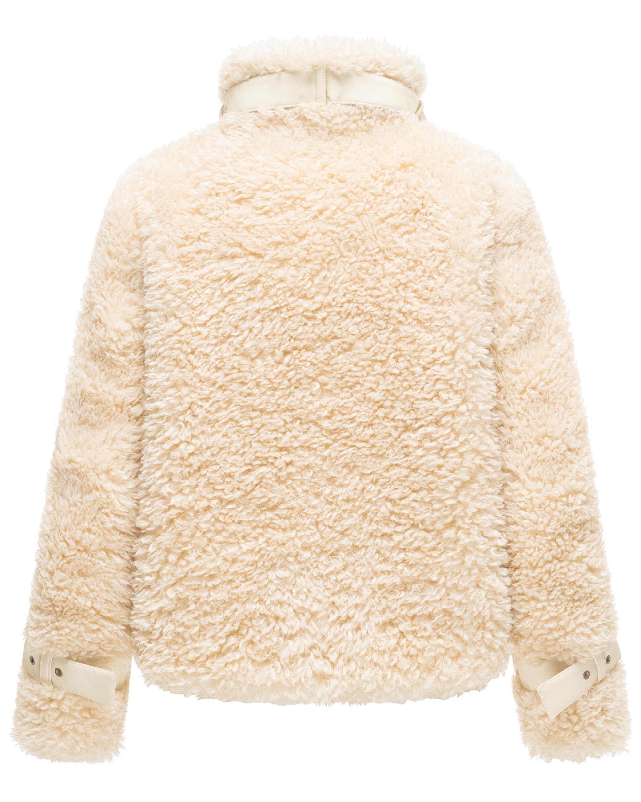 Teddy Jacke mit Futter "Wuschelwonne 14" Cream