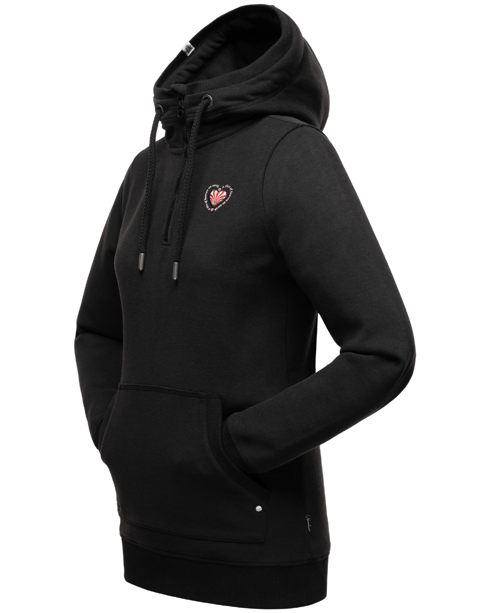 Langer Hoodie "Zauberelfe" Black