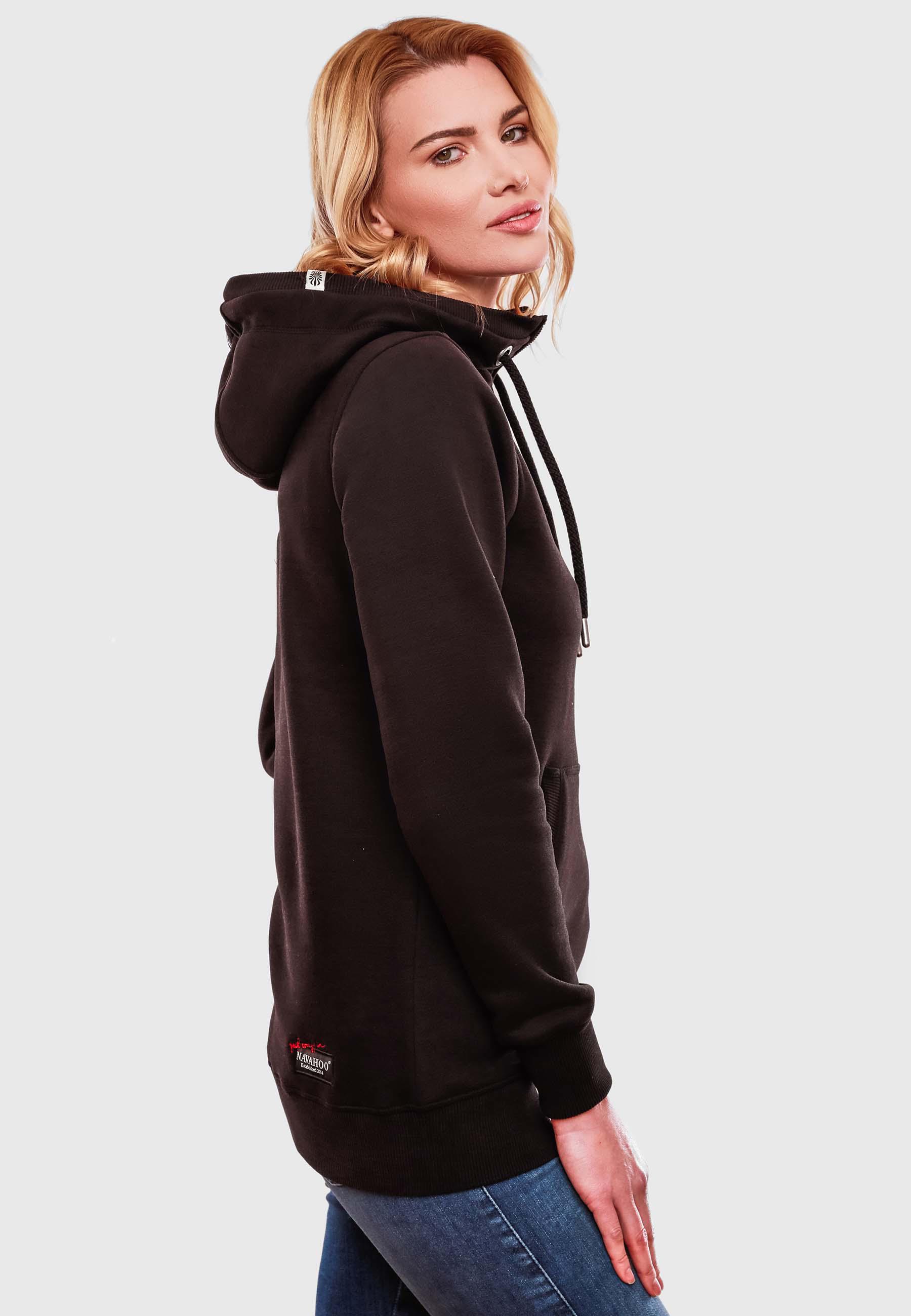 Langer Hoodie "Zauberelfe" Black