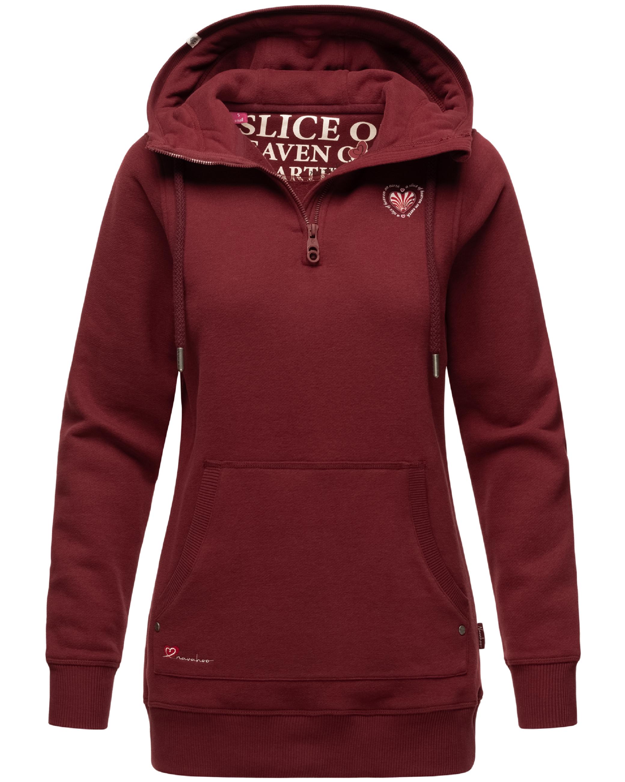 Langer Hoodie "Zauberelfe" Bordeaux