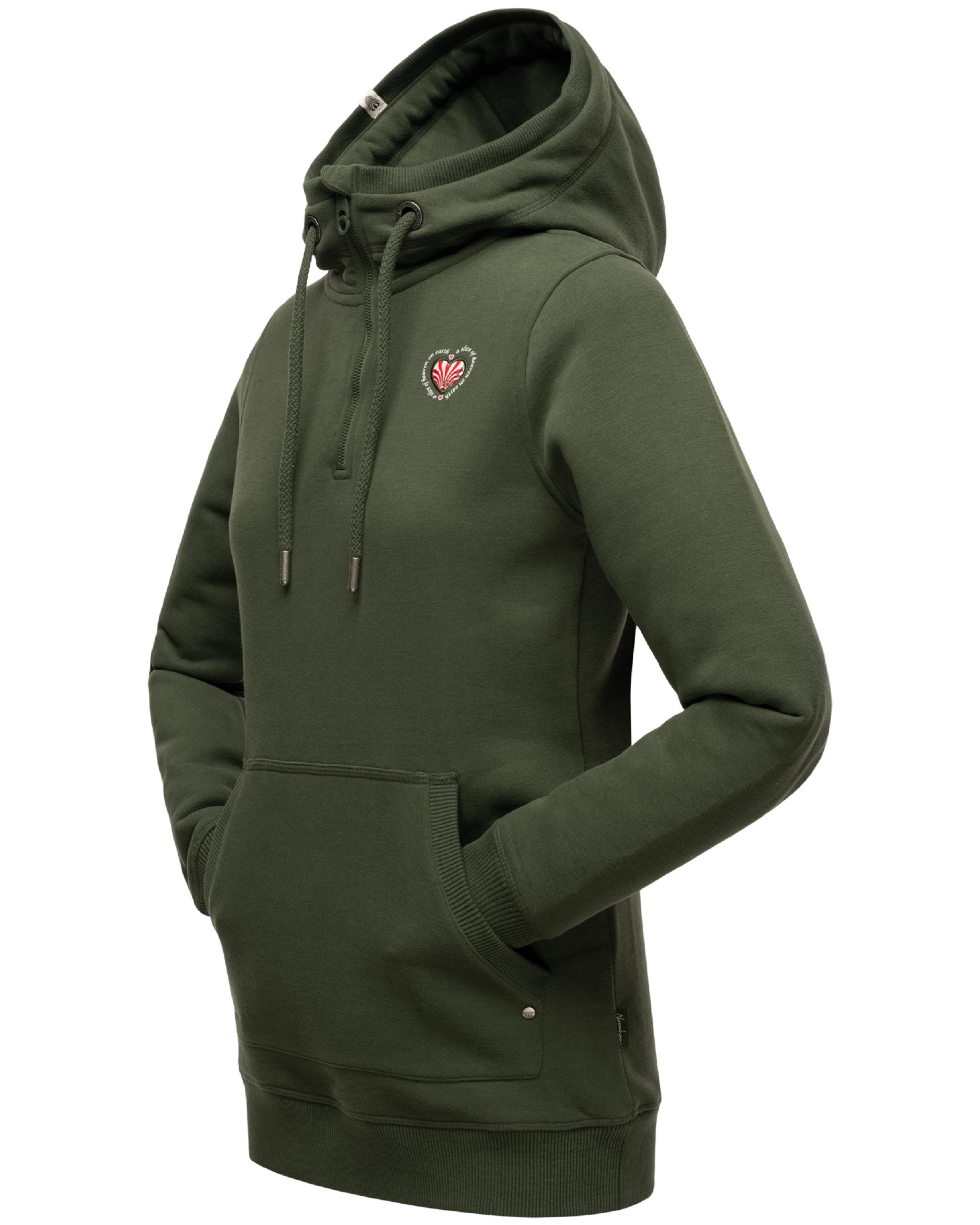 Langer Hoodie "Zauberelfe" Dark Olive