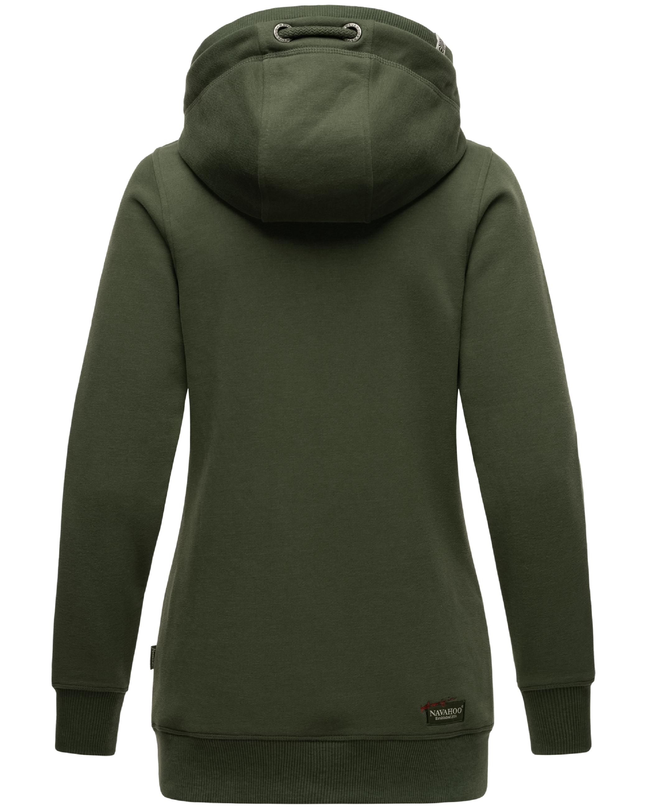 Langer Hoodie "Zauberelfe" Dark Olive