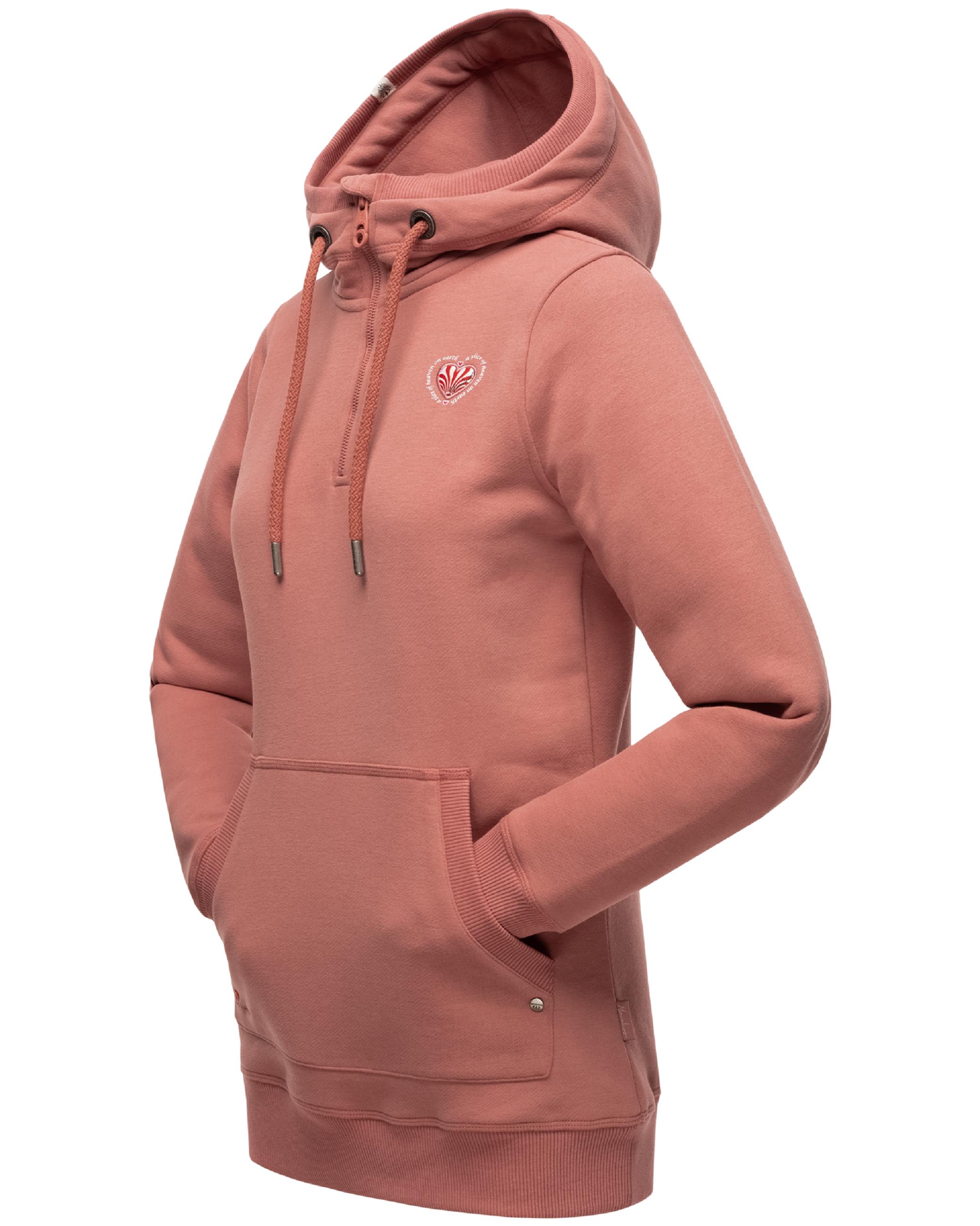 Langer Hoodie "Zauberelfe" Dusty Dark Rose