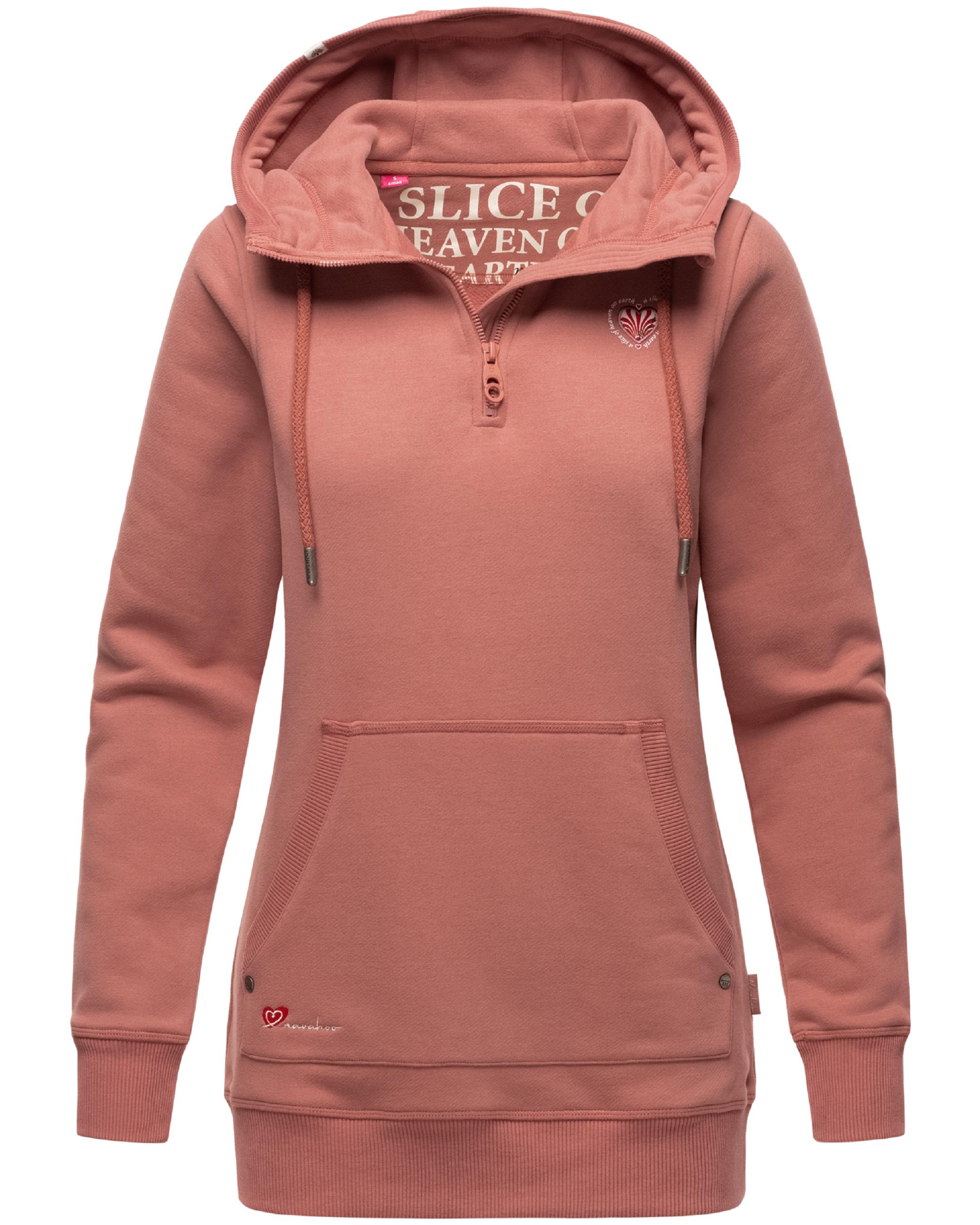 Langer Hoodie "Zauberelfe" Dusty Dark Rose