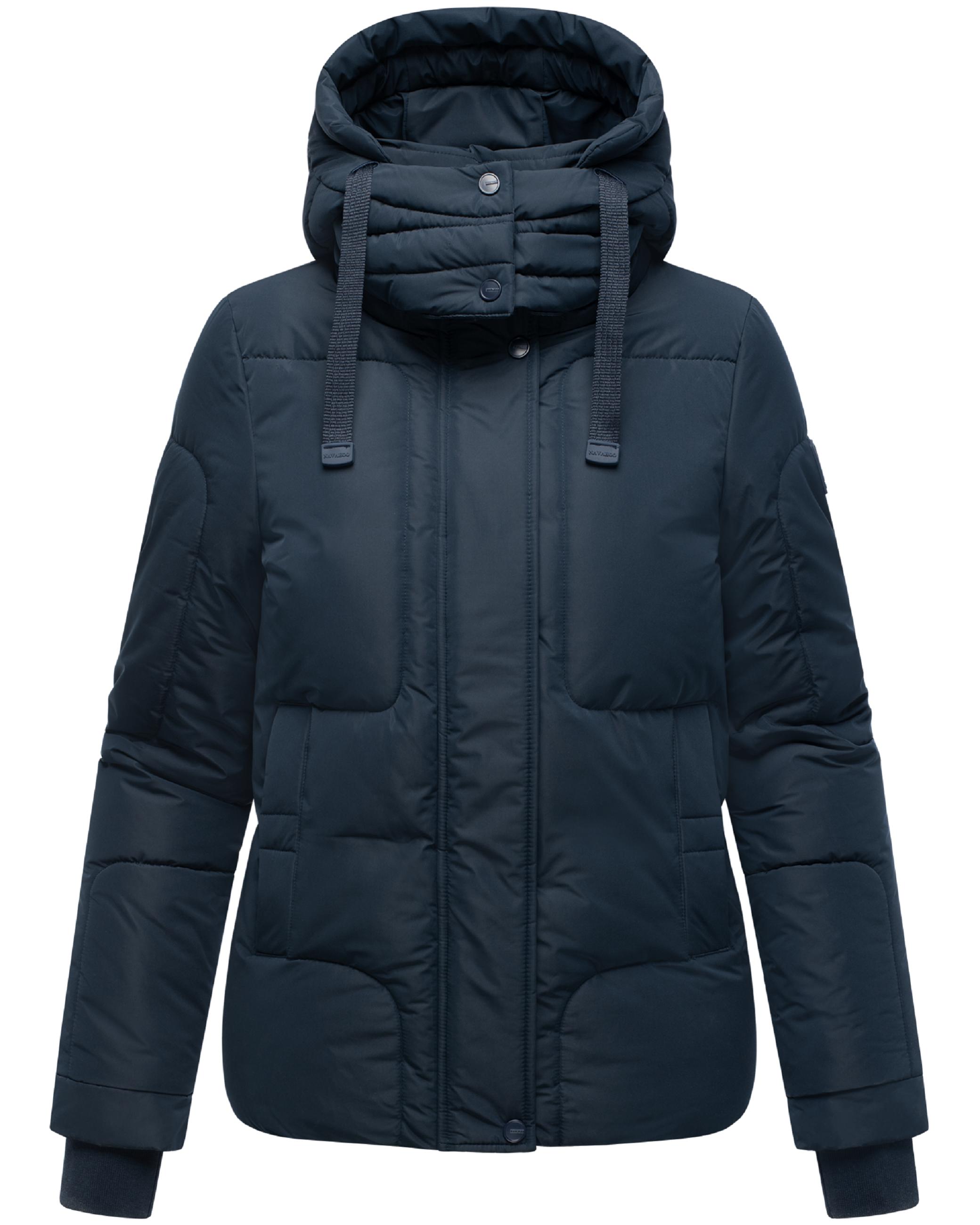 Winter Steppjacke mit abnehmbarer Kapuze "Zauberlicht 14" Navy
