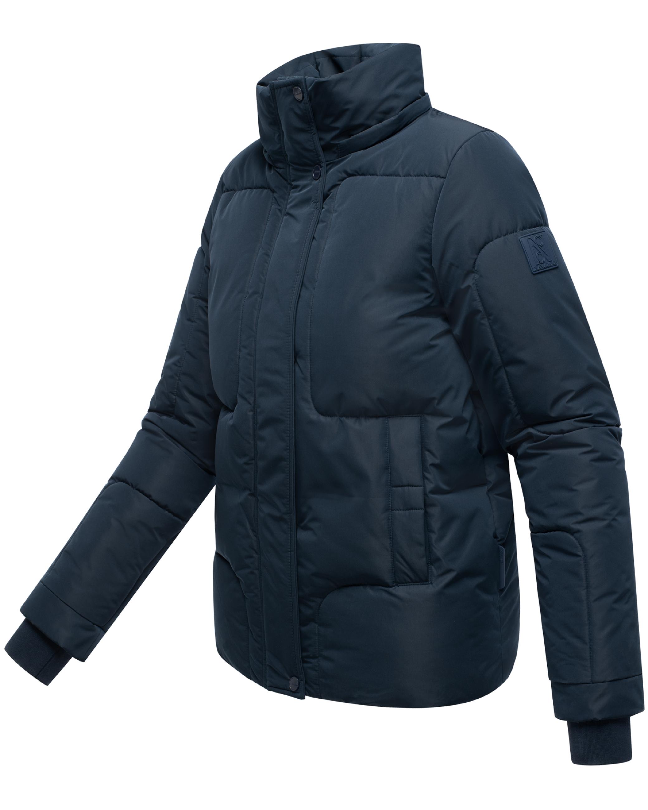Winter Steppjacke mit abnehmbarer Kapuze "Zauberlicht 14" Navy
