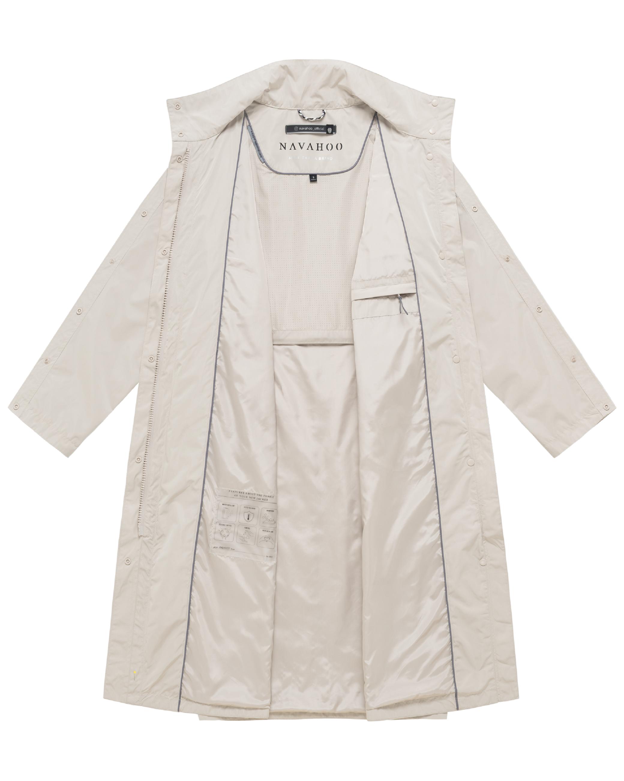 oversized Parka mit krempelbaren Ärmeln "Zenblüte 14" Bone