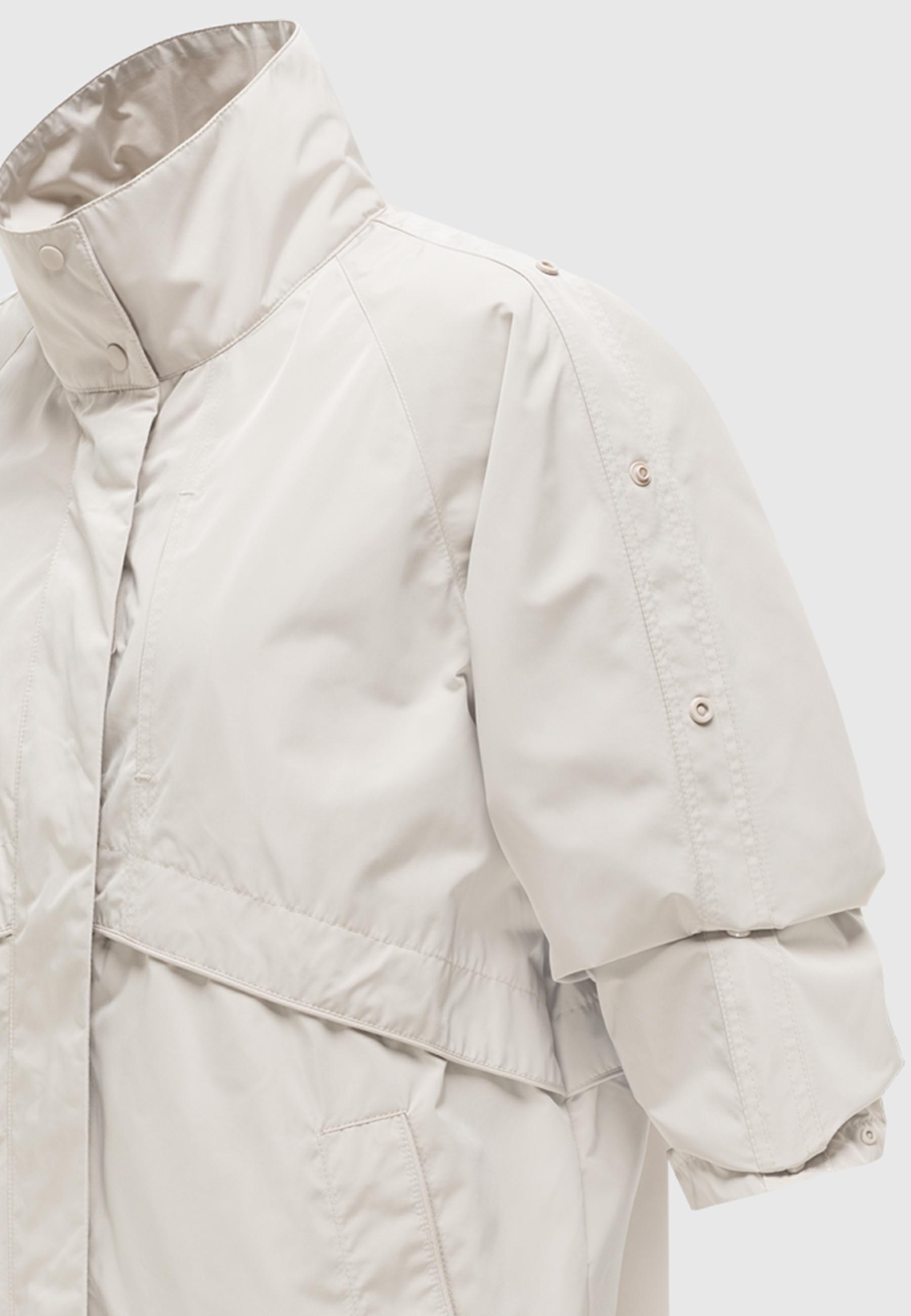 Wasserdichter, oversized Parka mit krempelbaren Ärmeln "Zenblüte 14" Bone