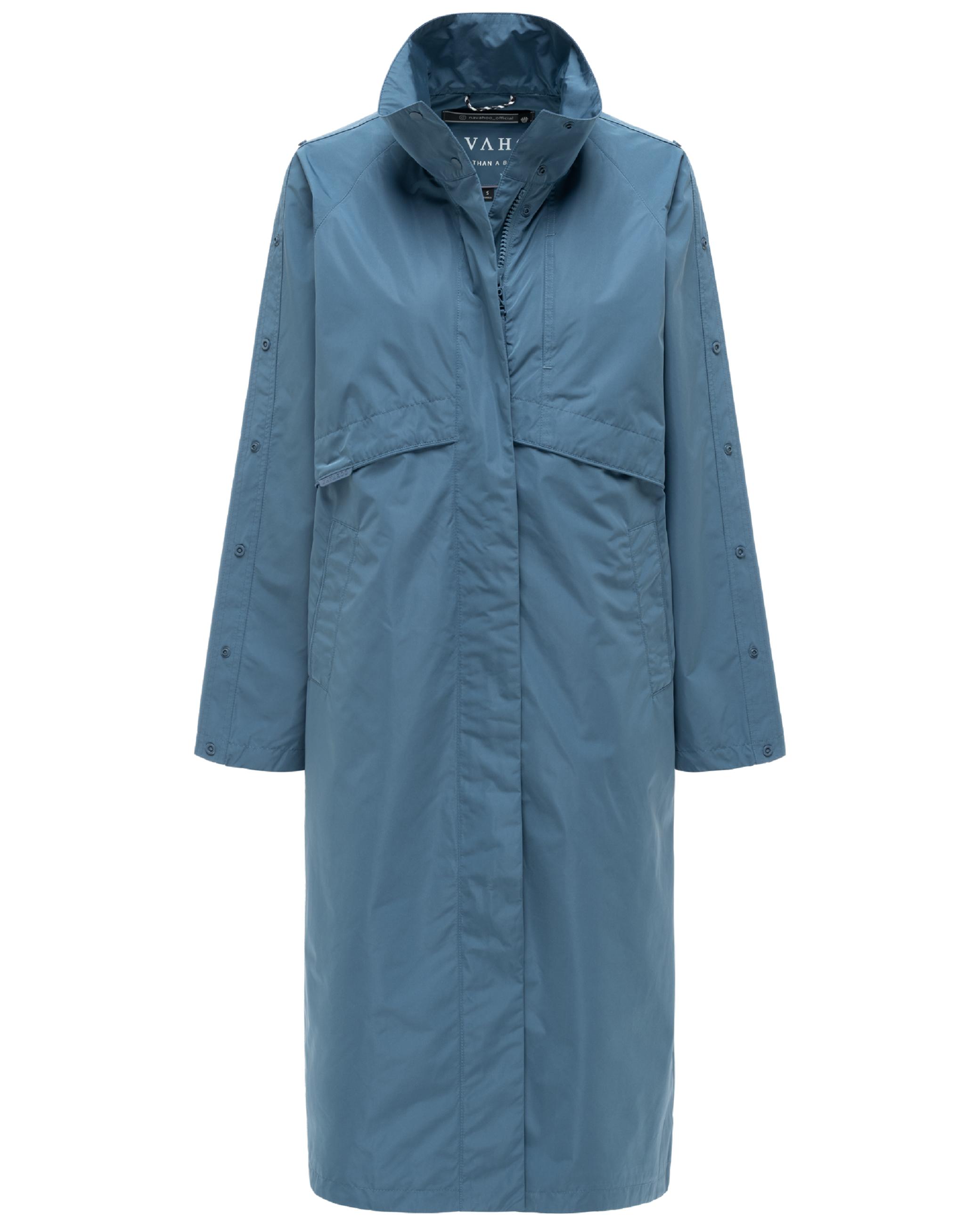 oversized Parka mit krempelbaren Ärmeln "Zenblüte 14" Dusty Blue