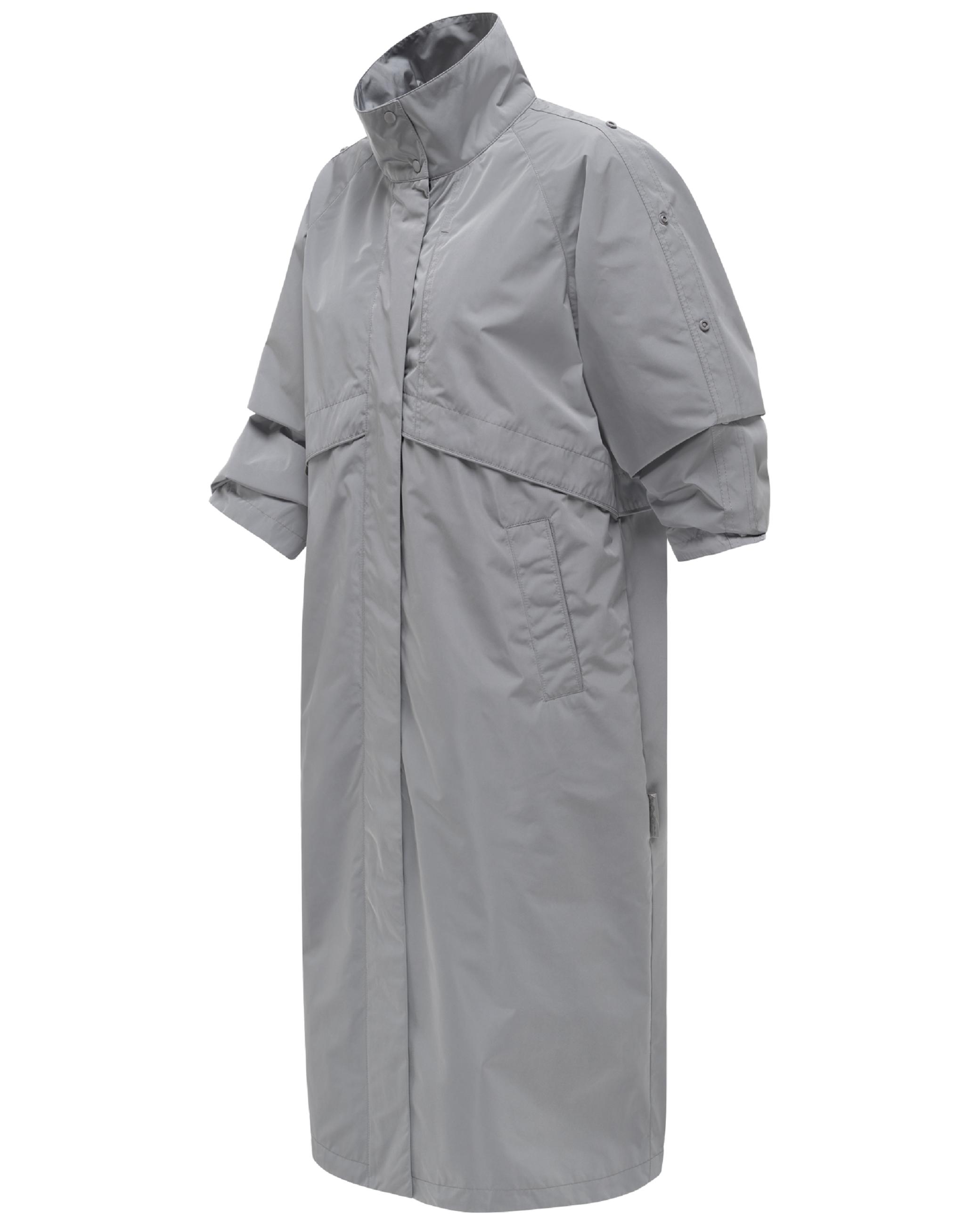 oversized Parka mit krempelbaren Ärmeln "Zenblüte 14" Grey