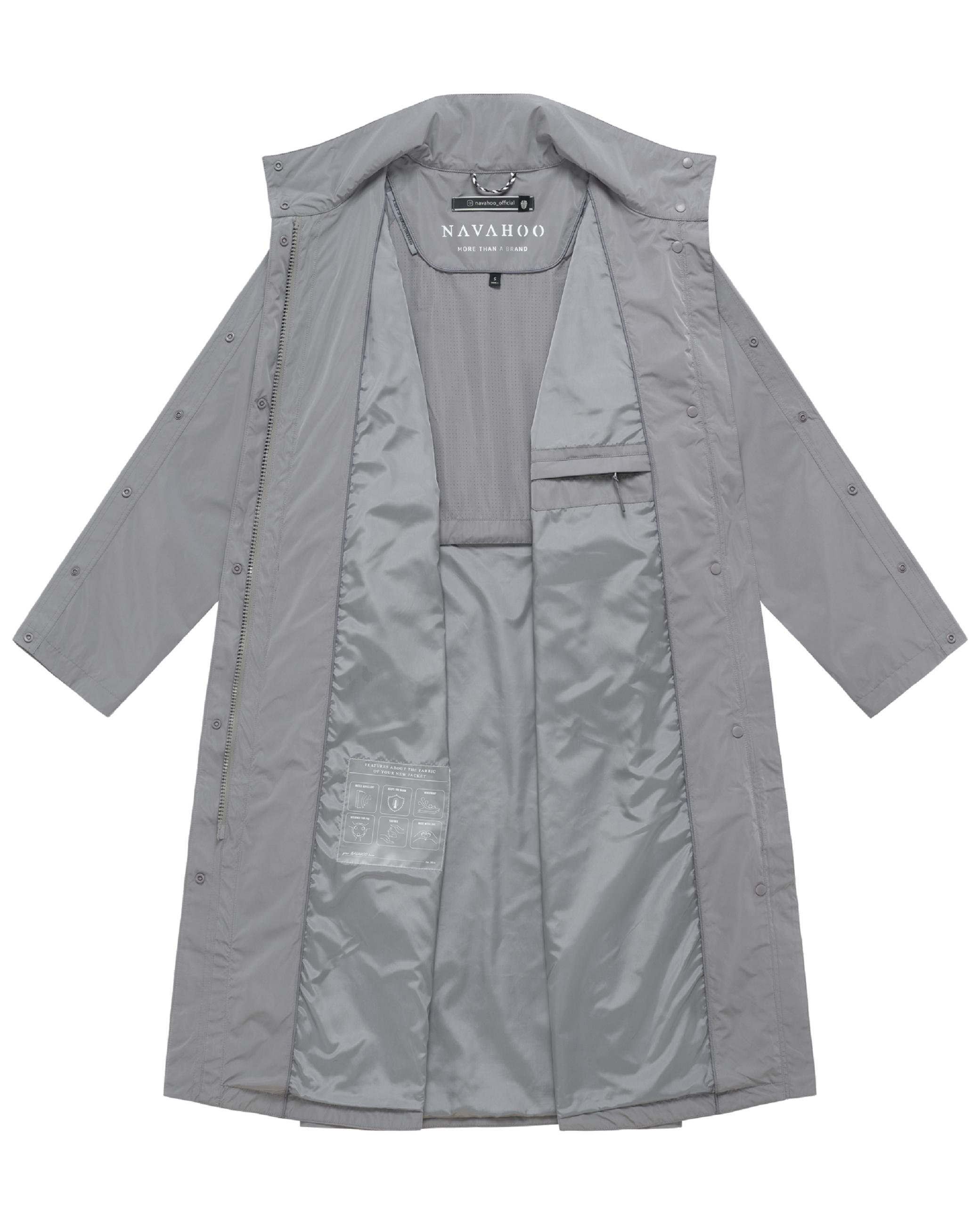 oversized Parka mit krempelbaren Ärmeln "Zenblüte 14" Grey