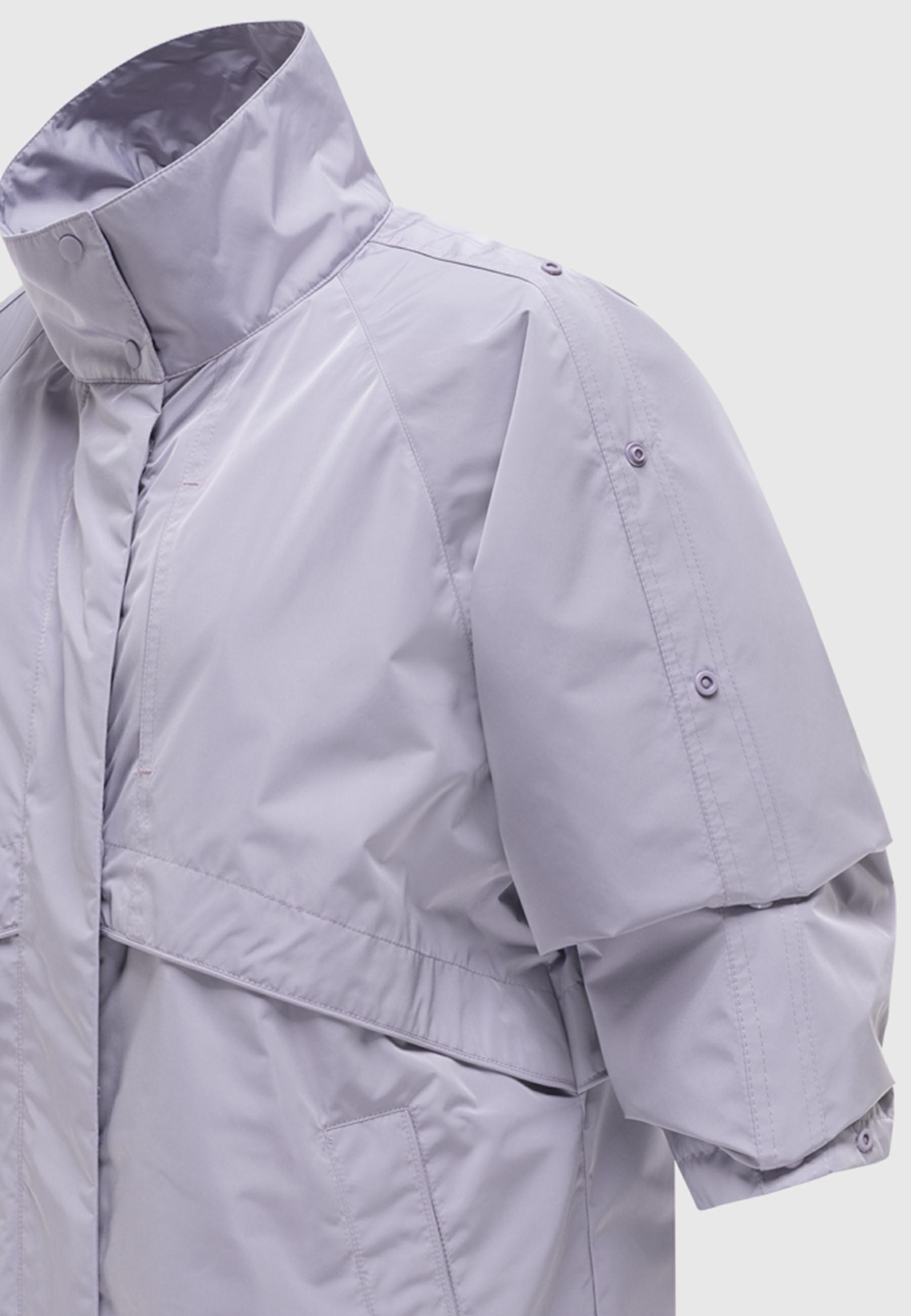 Wasserdichter, oversized Parka mit krempelbaren Ärmeln "Zenblüte 14" Powder Lilac