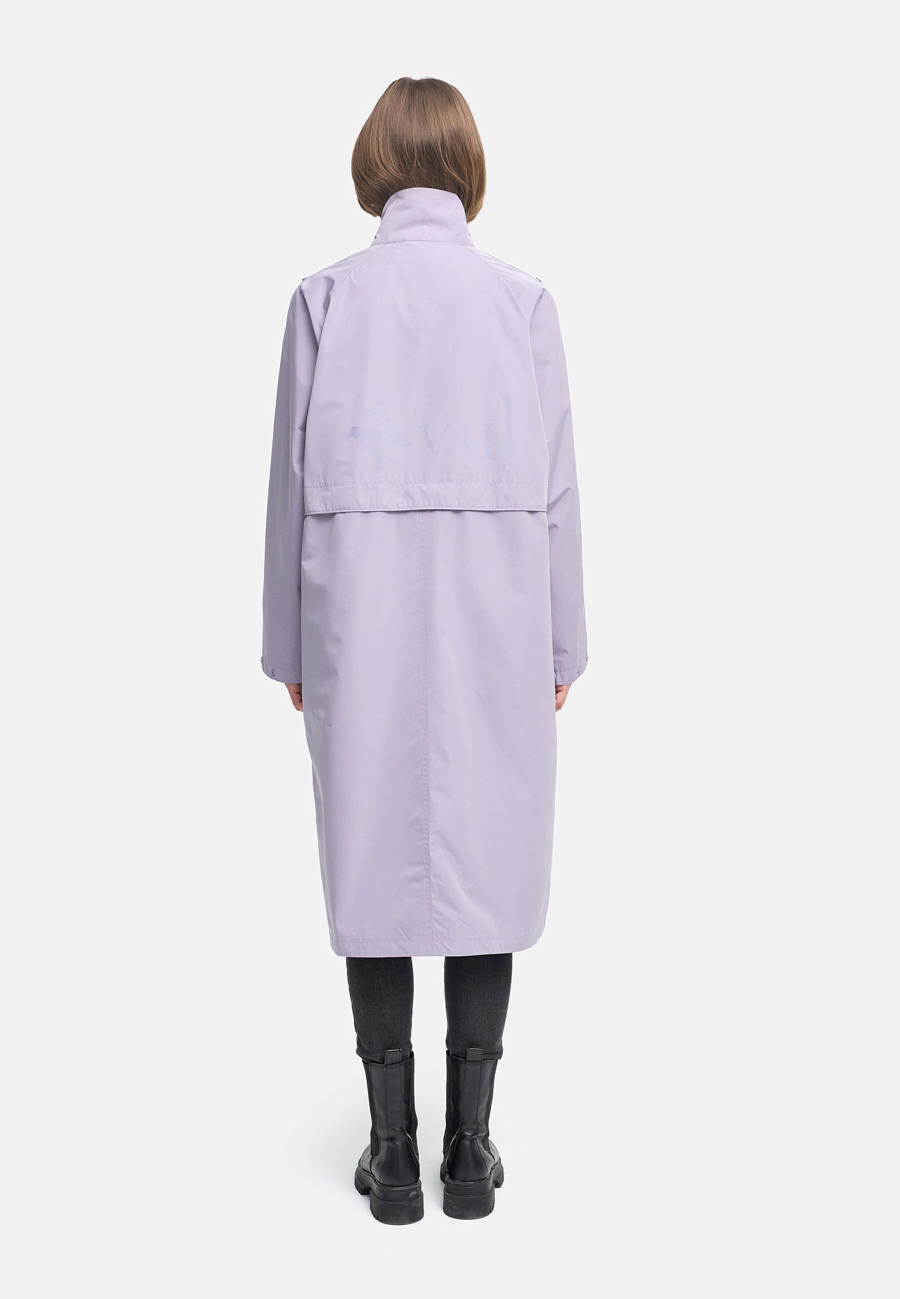 Wasserdichter, oversized Parka mit krempelbaren Ärmeln "Zenblüte 14" Powder Lilac