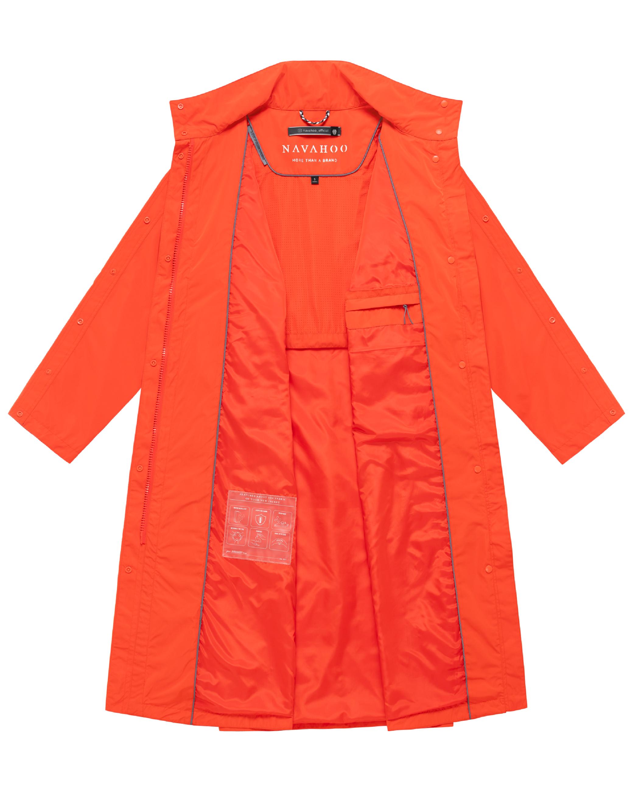 oversized Parka mit krempelbaren Ärmeln "Zenblüte 14" Spicy Orange