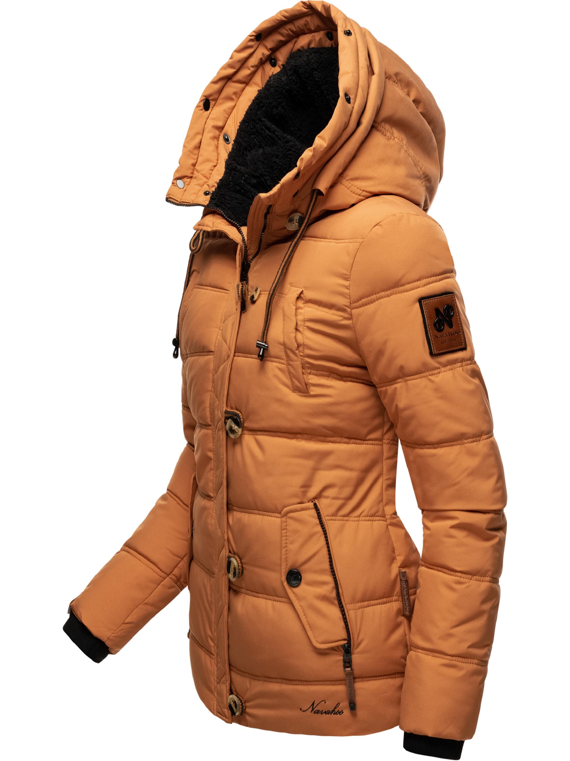 Winter Steppjacke mit abnehmbarem Kunstfell "Zoja" Rusty Cinnamon