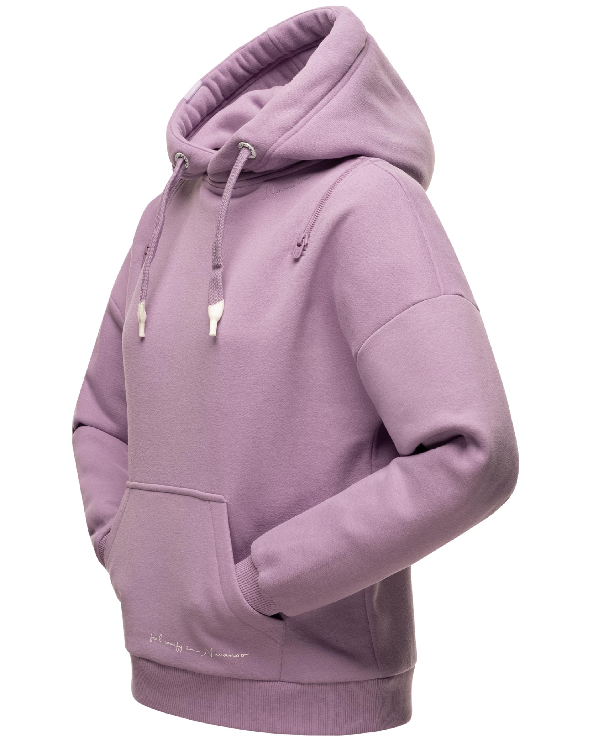 Weicher Oversize Hoodie "Zuckerbärchen" Dark Lilac