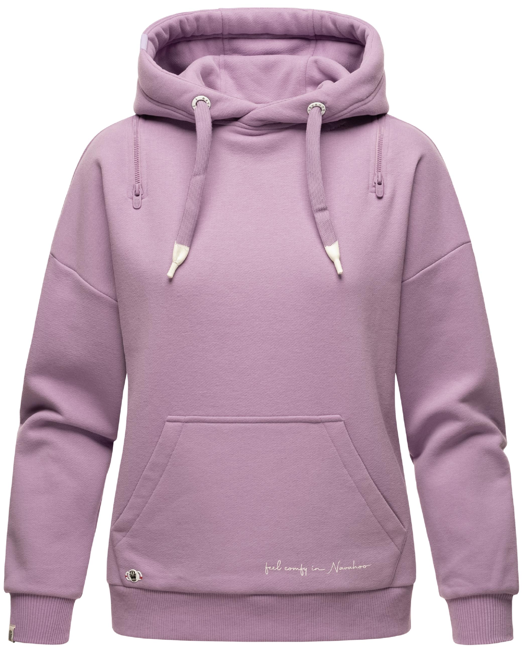 Weicher Oversize Hoodie "Zuckerbärchen" Dark Lilac