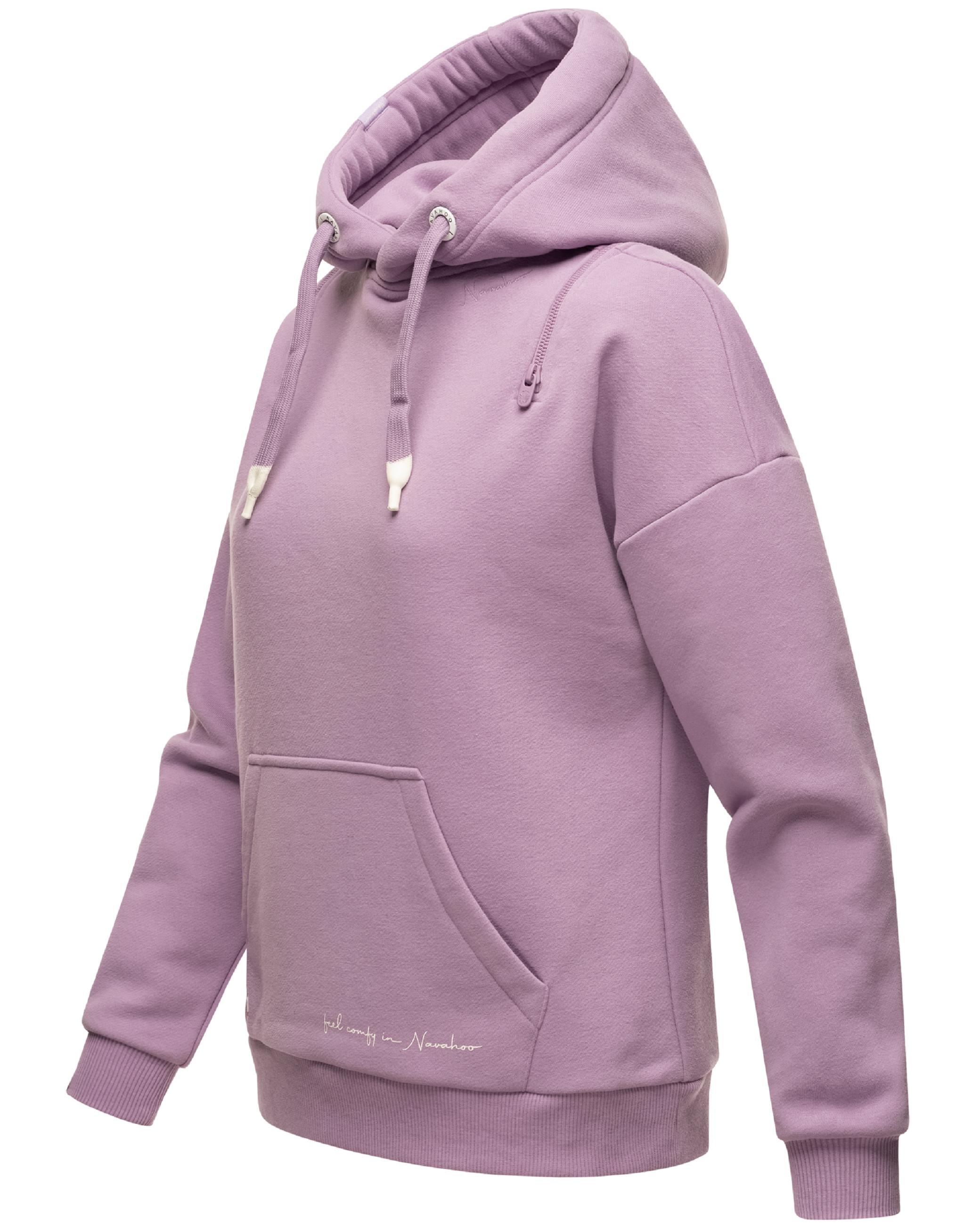 Weicher Oversize Hoodie "Zuckerbärchen" Dark Lilac