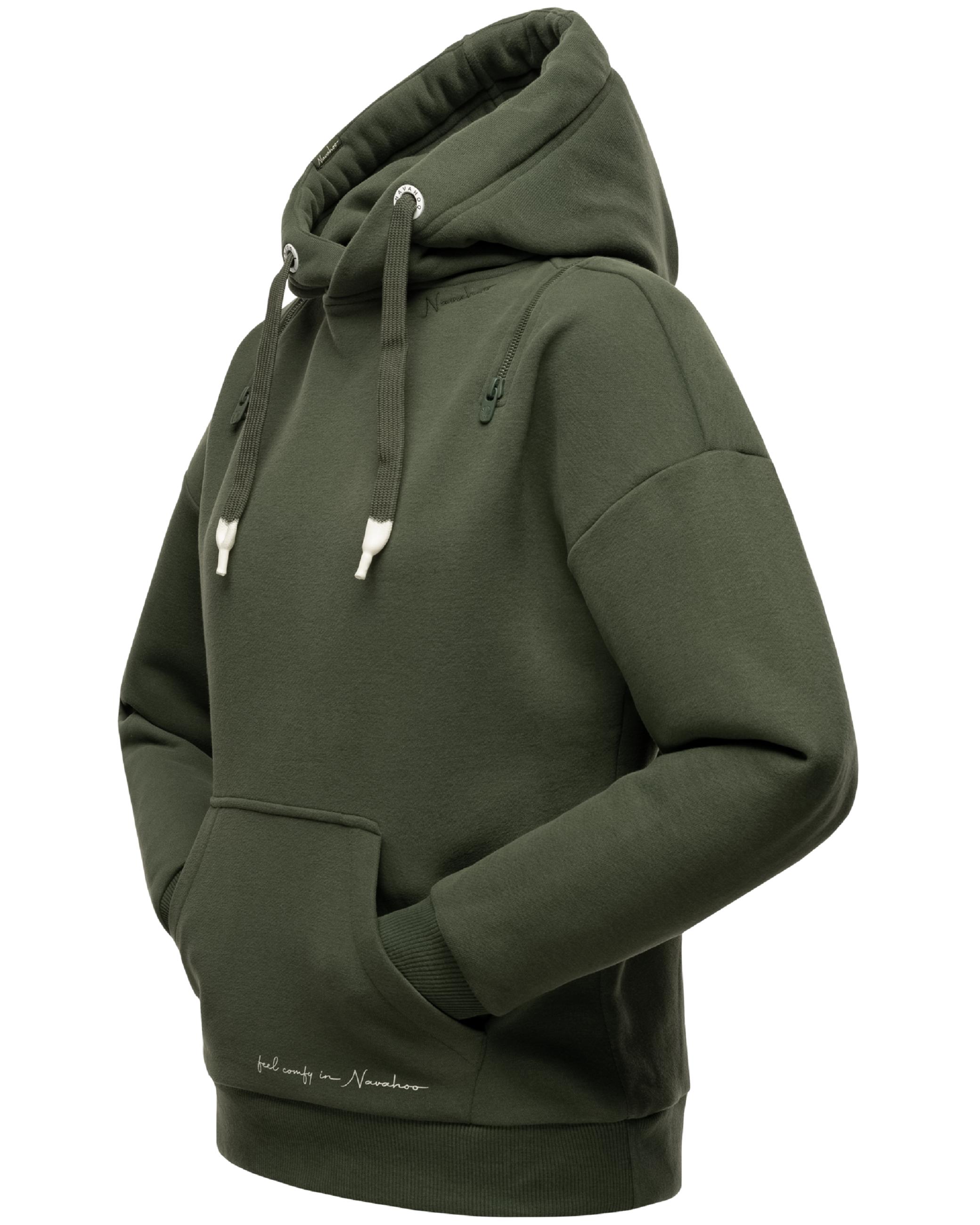 Weicher Oversize Hoodie "Zuckerbärchen" Dusty Mint Melange