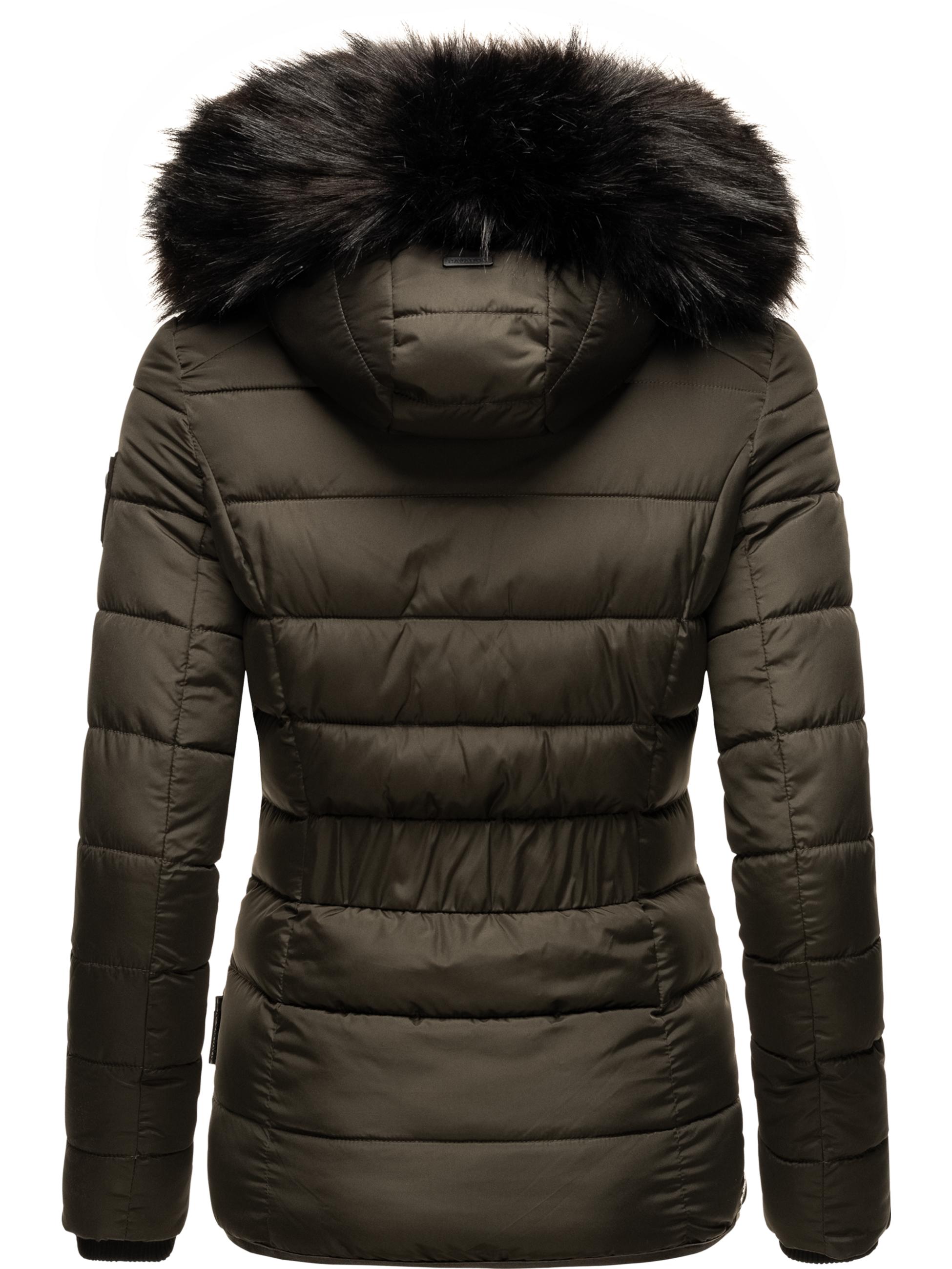 Winter Steppjacke mit abnehmbarer Kapuze "Zuckerbiene" Anthracite