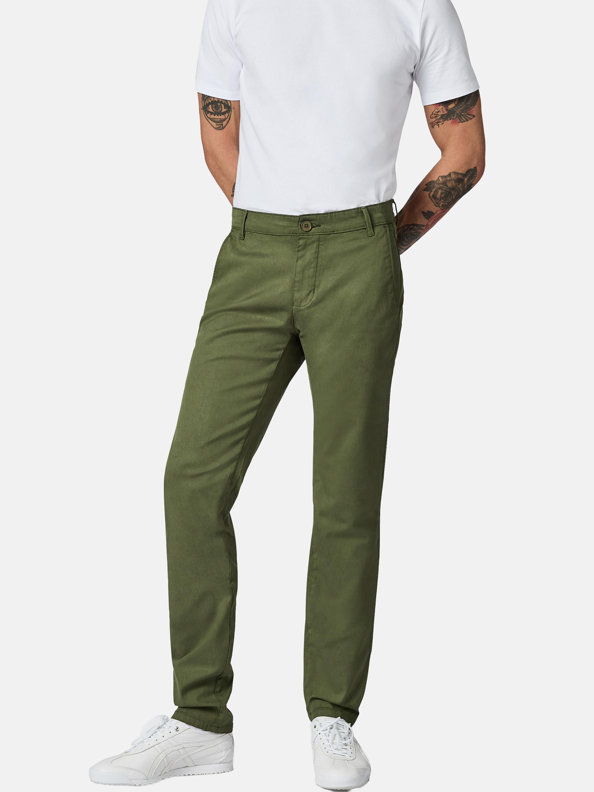 Lange Chino-Hose "Astron" Tapered Fit Fusion Olive