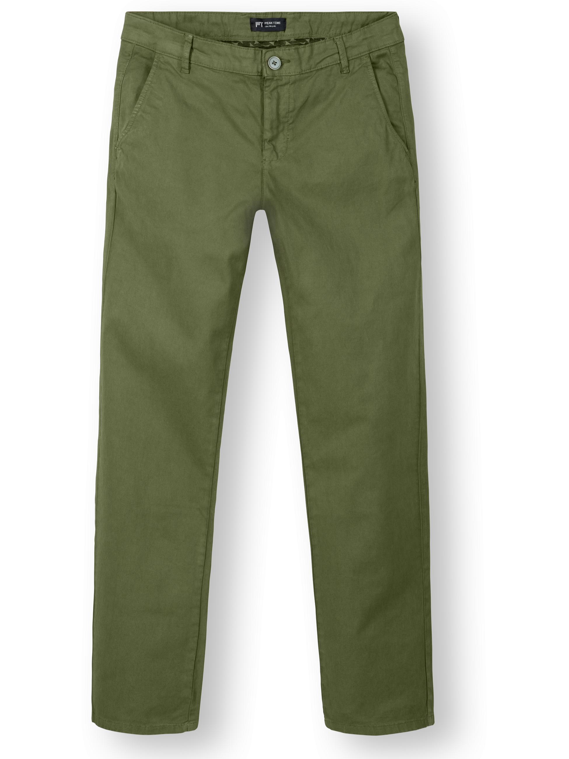 Lange Chino-Hose "Astron" Tapered Fit Fusion Olive