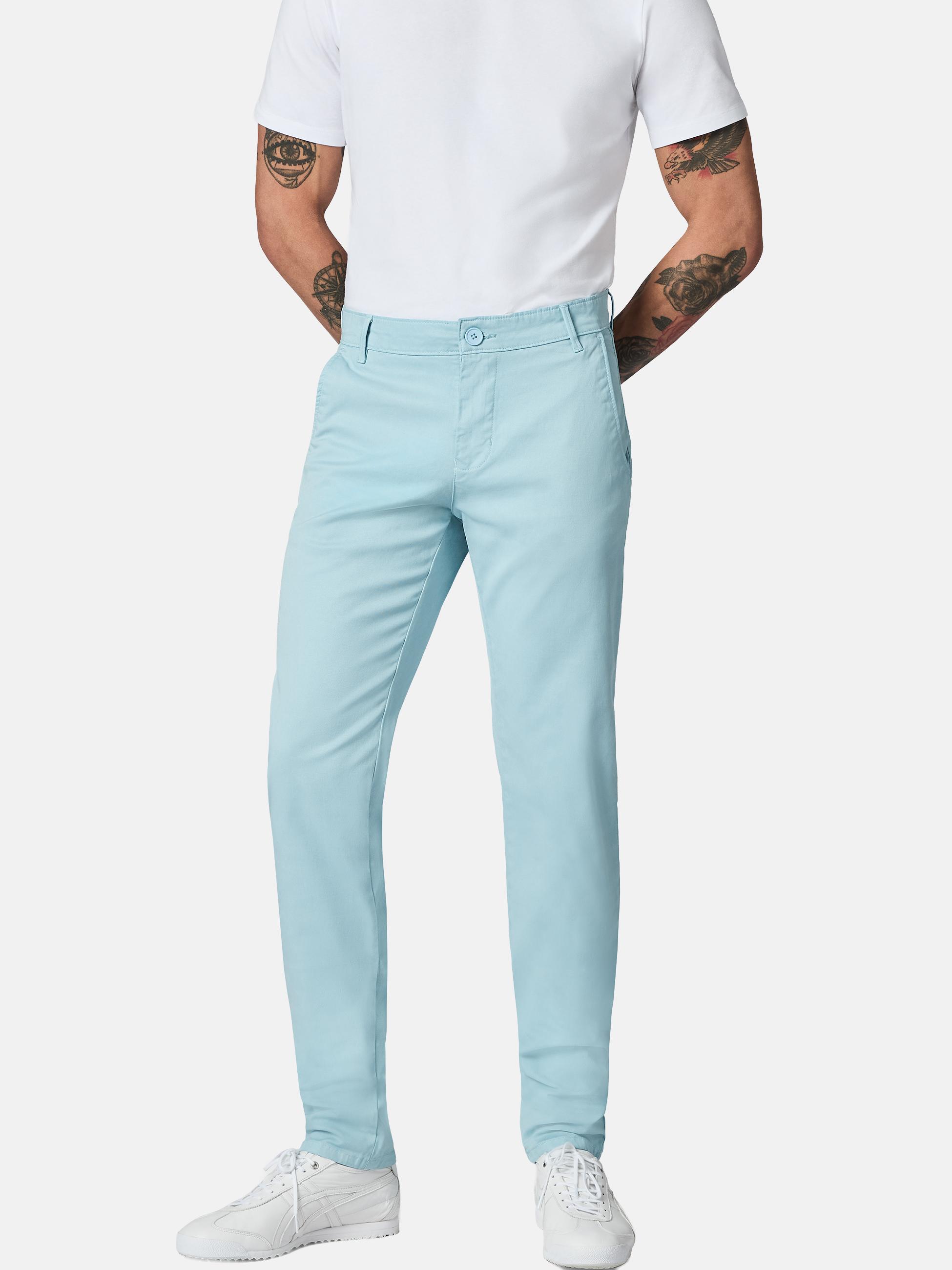 Lange Chino-Hose "Astron" Tapered Fit Ion Blue