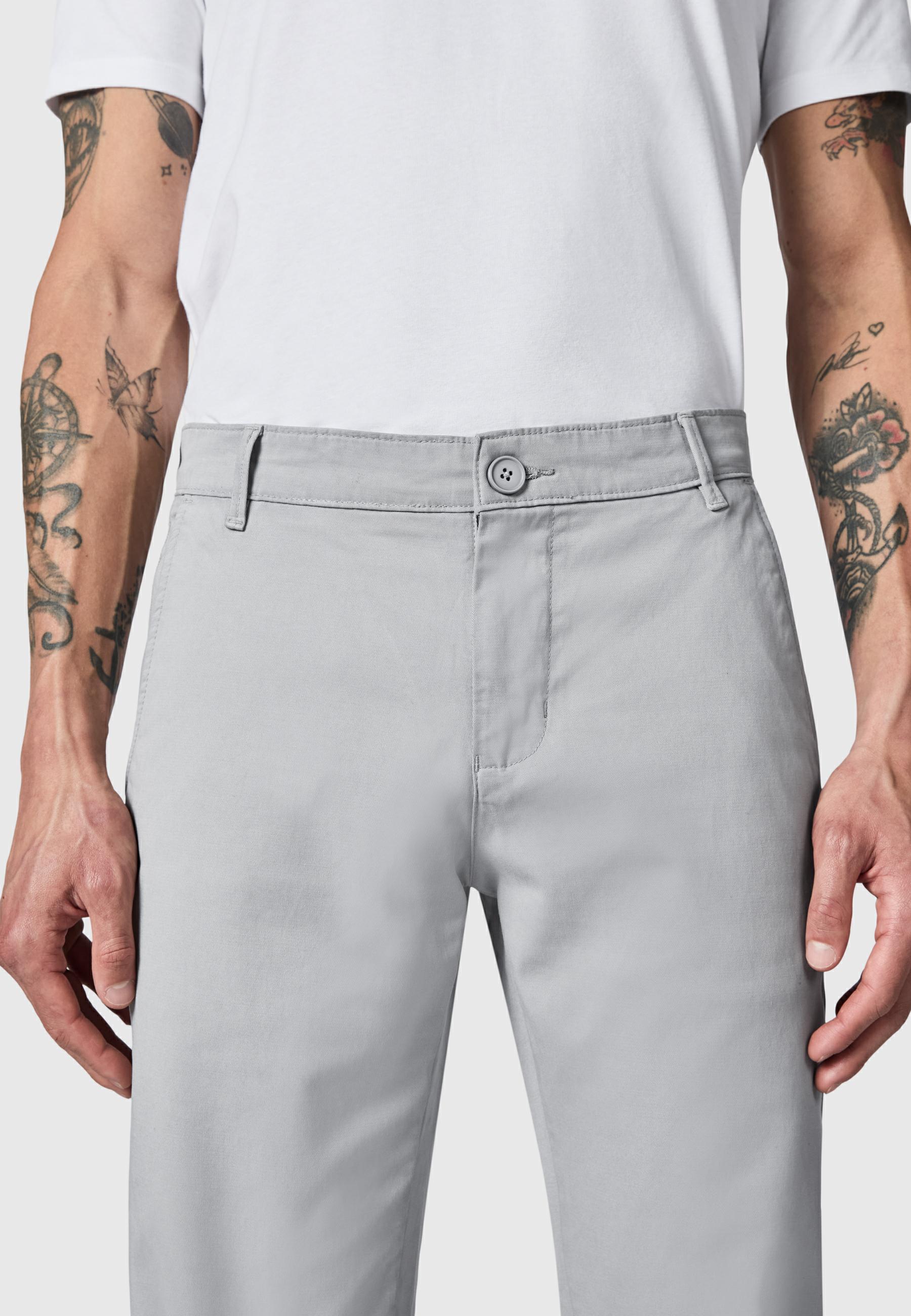 Lange Chino-Hose "Astron" Tapered Fit Meteor Grey
