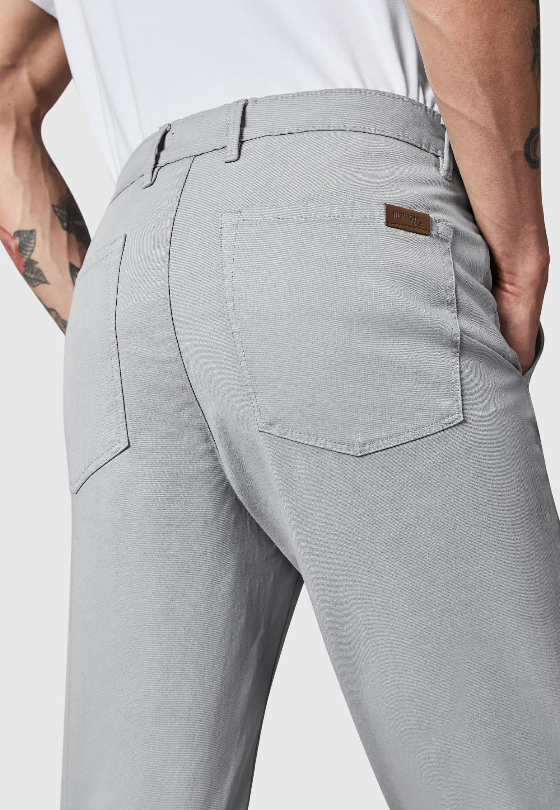 Lange Chino-Hose "Astron" Tapered Fit Meteor Grey