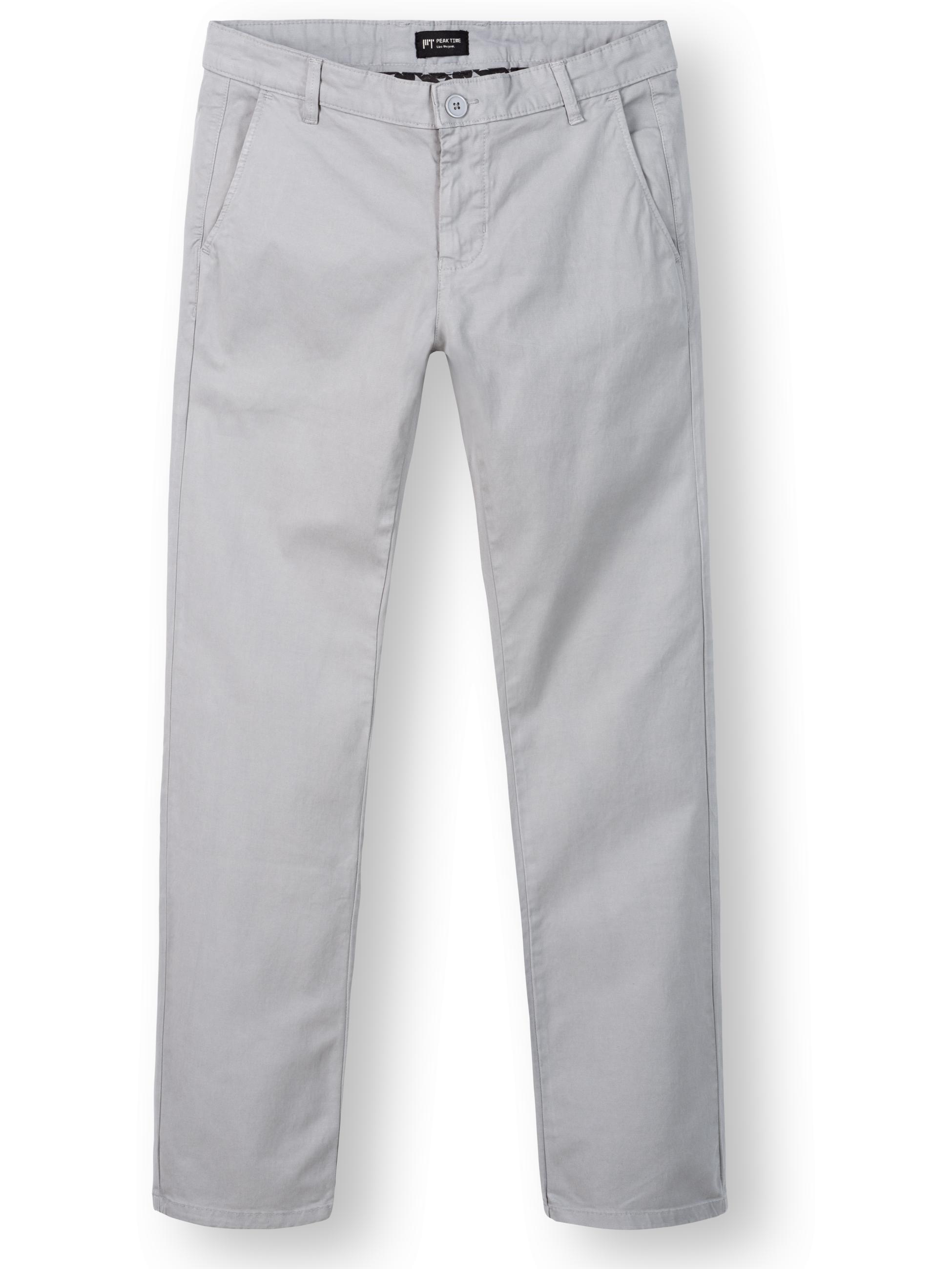 Lange Chino-Hose "Astron" Tapered Fit Meteor Grey