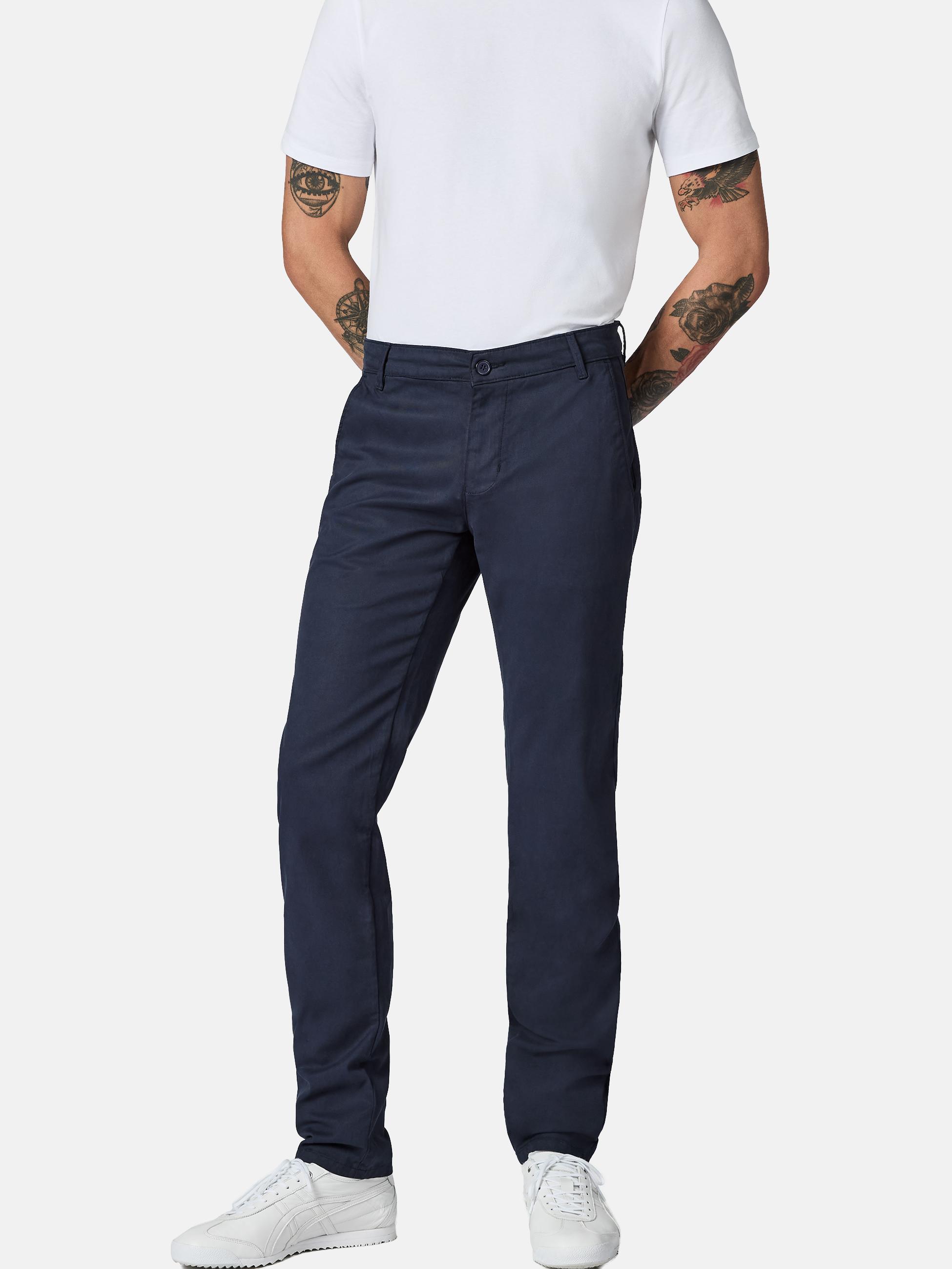 Lange Chino-Hose "Astron" Tapered Fit Warp Navy