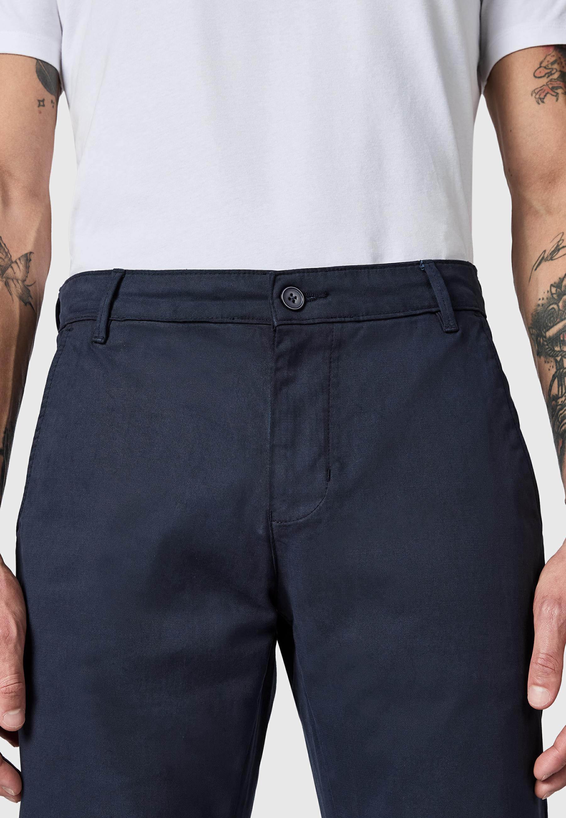 Lange Chino-Hose "Astron" Tapered Fit Warp Navy
