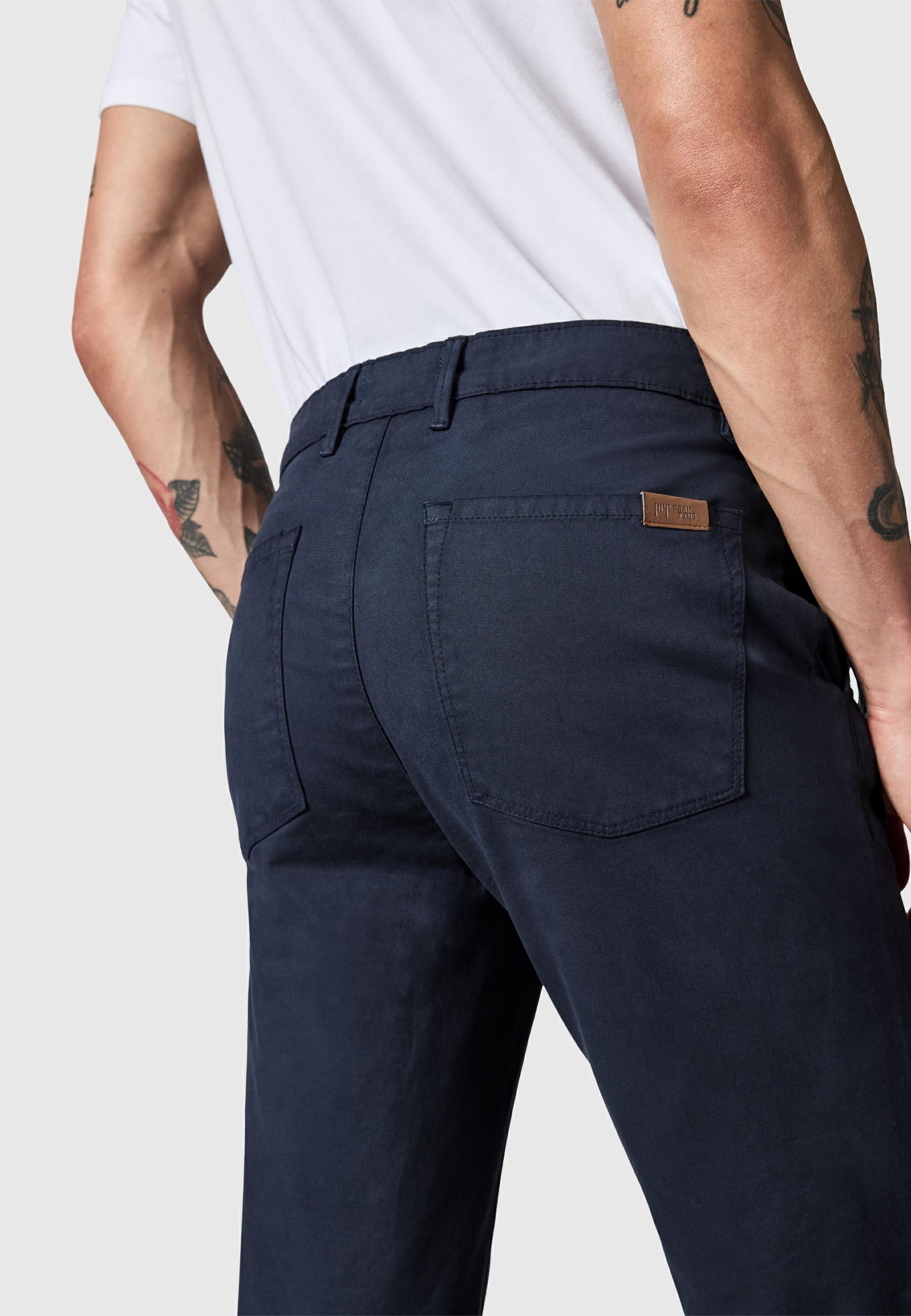 Lange Chino-Hose "Astron" Tapered Fit Warp Navy