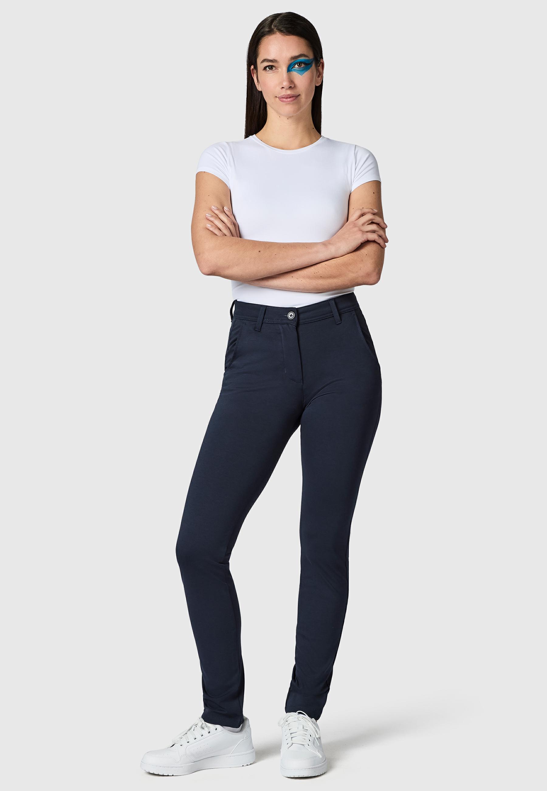 Lange Chino-Hose "Aurele" Slim Fit Magnetic Navy