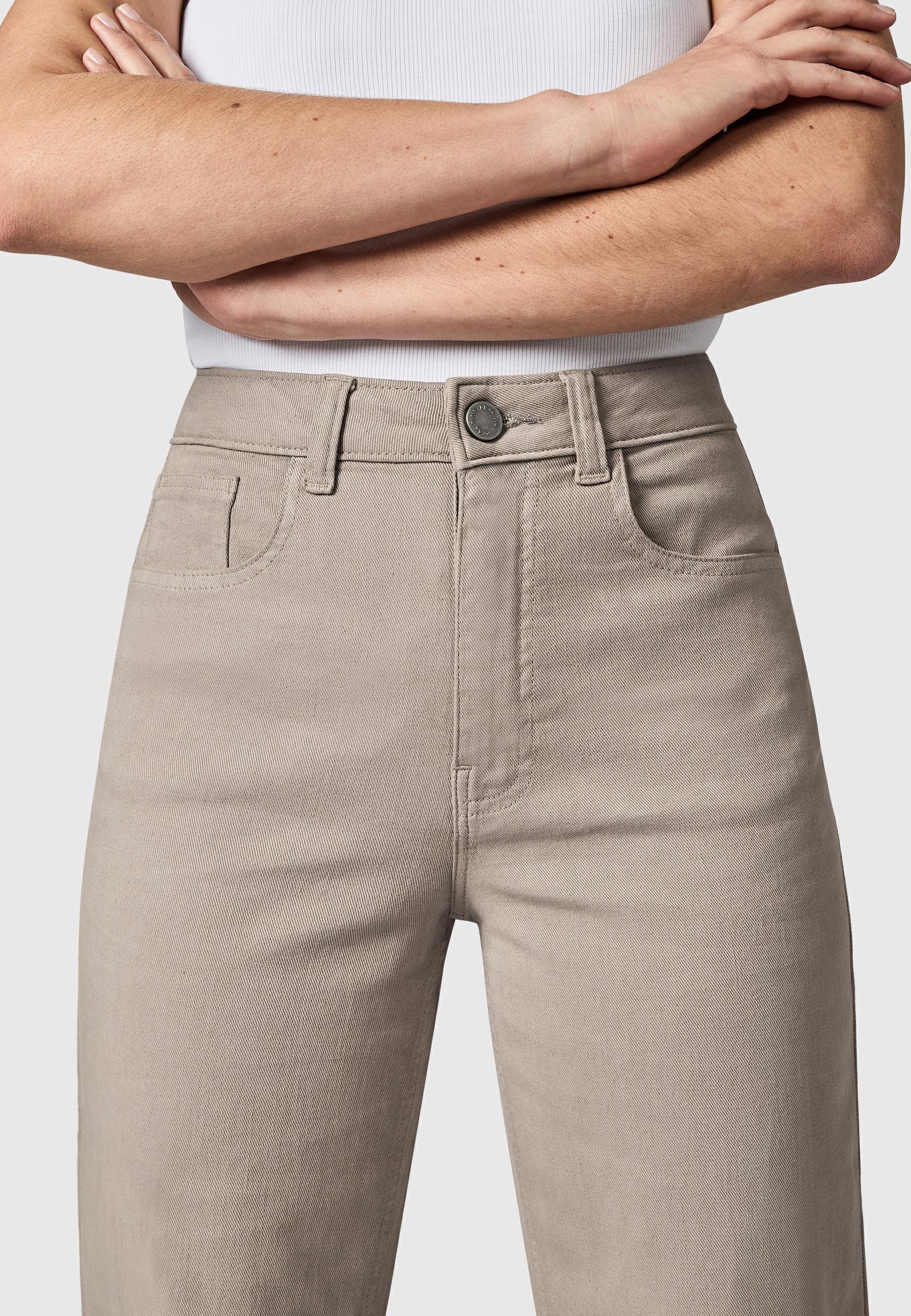 Lange Hose "Cyrele" Wide Leg Comet Taupe