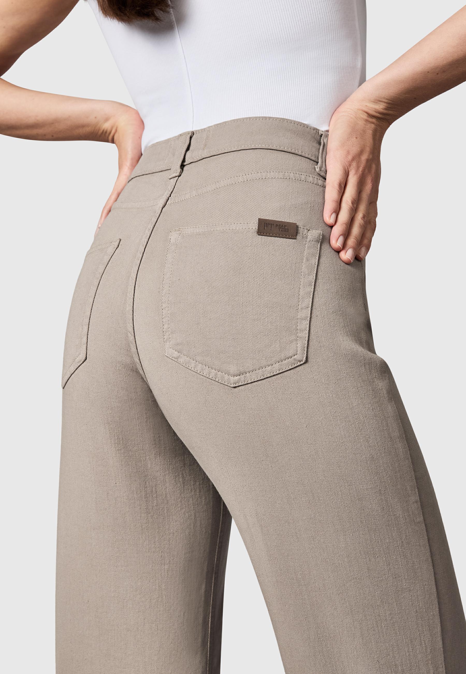 Lange Hose "Cyrele" Wide Leg Comet Taupe