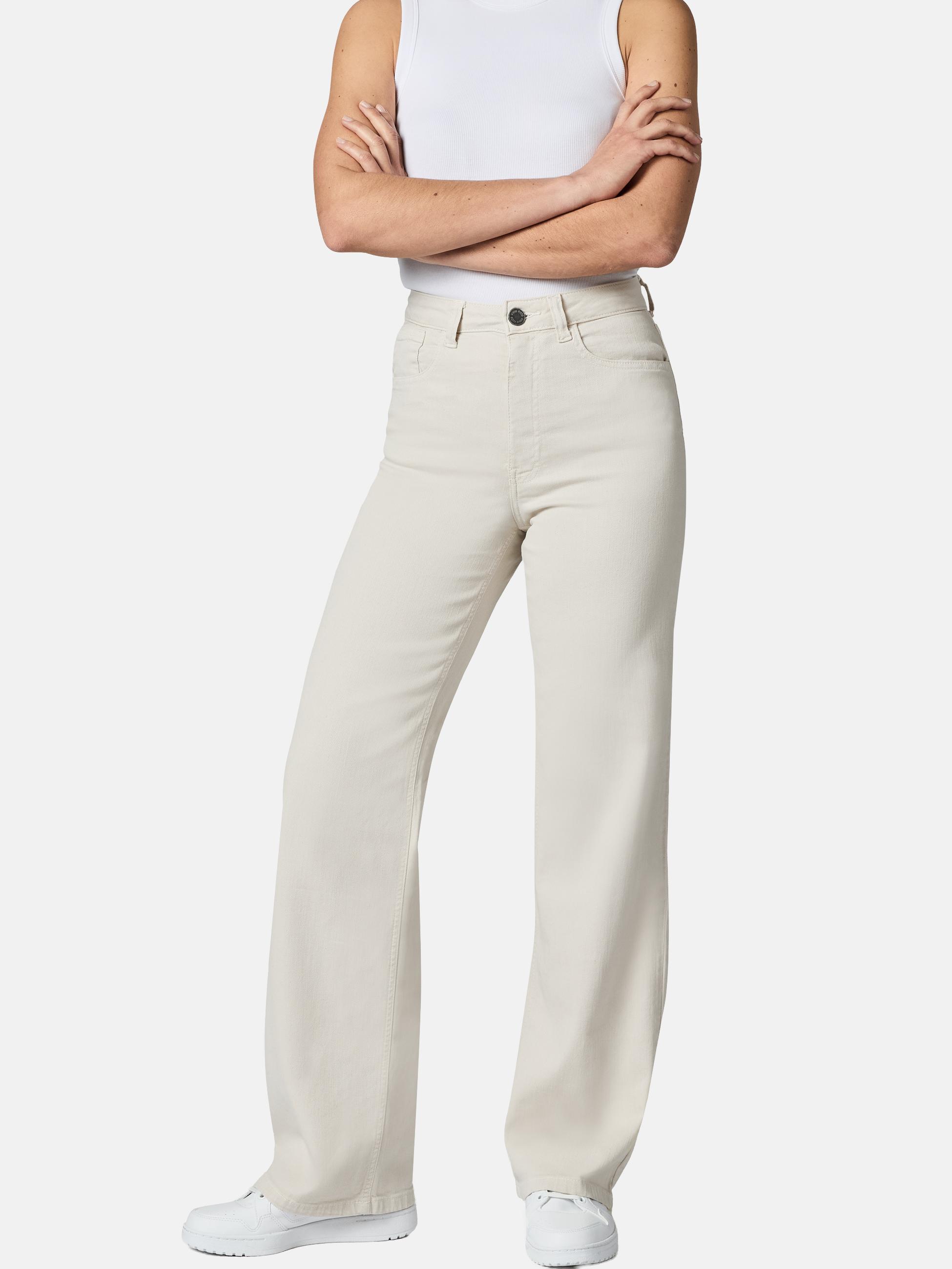 Lange Hose "Cyrele" Wide Leg Orbit Sand