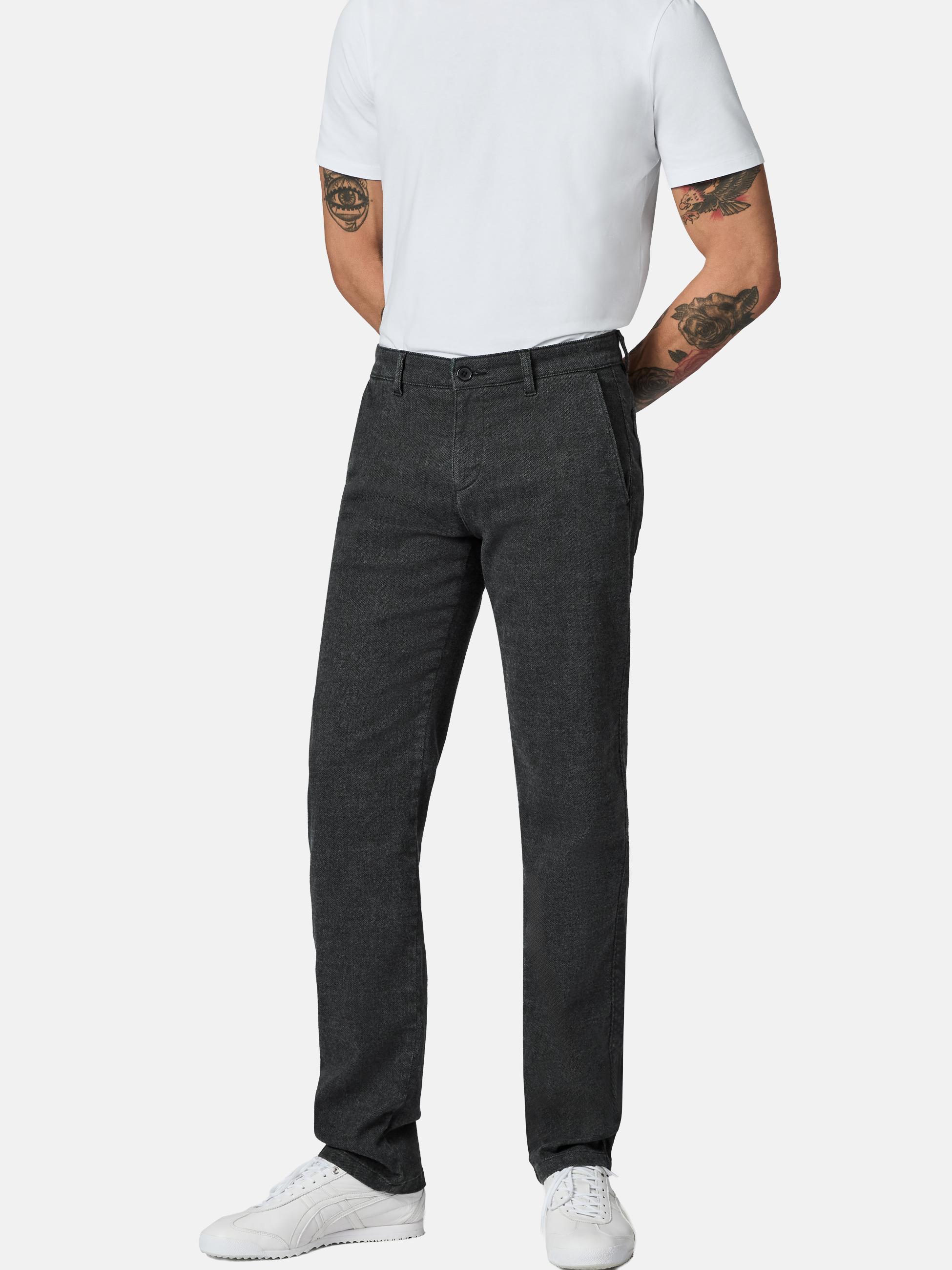 Lange Chinohose "Helikon" Tapered Fit Obsidian Grey