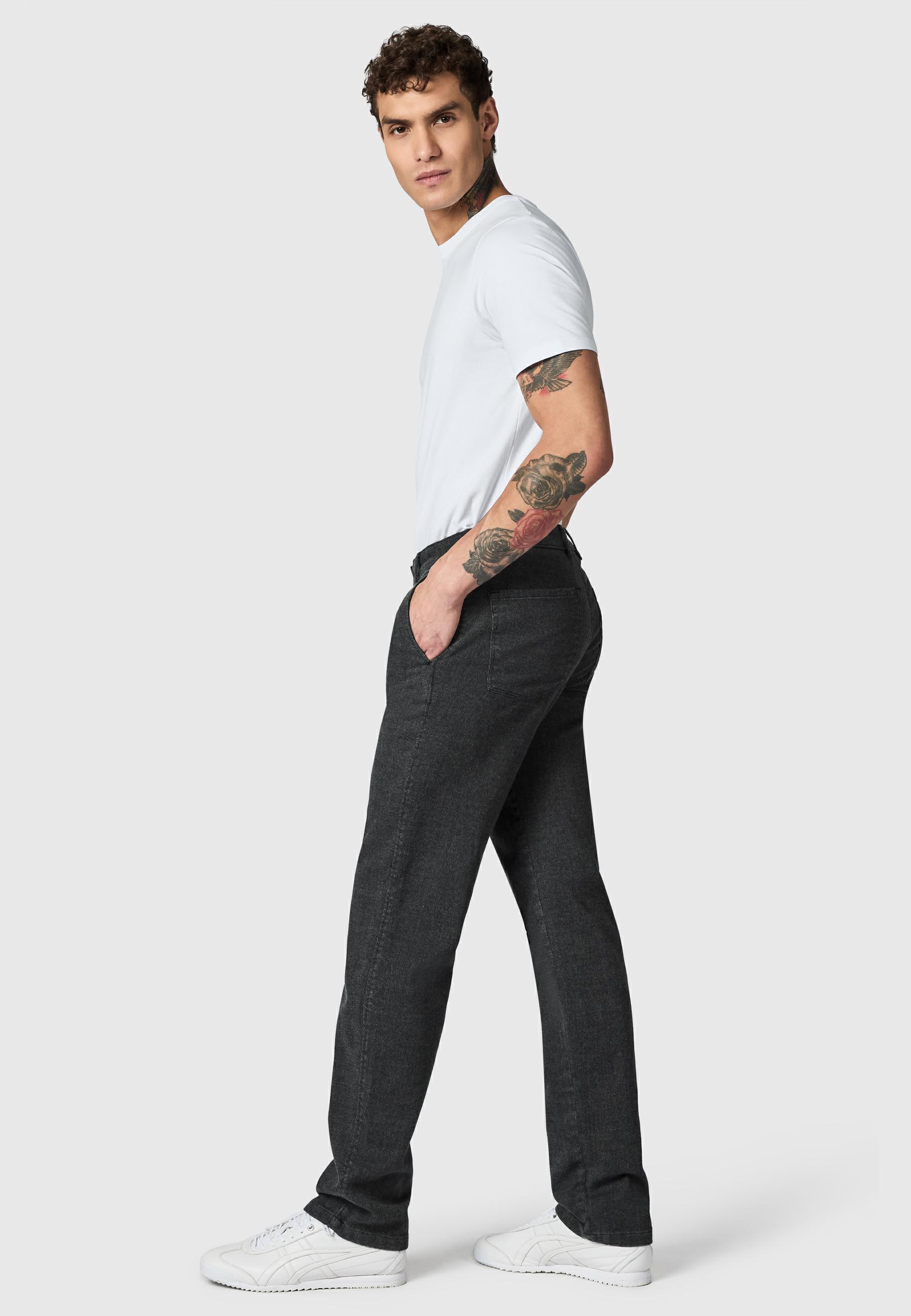 Lange Chinohose "Helikon" Tapered Fit Obsidian Grey