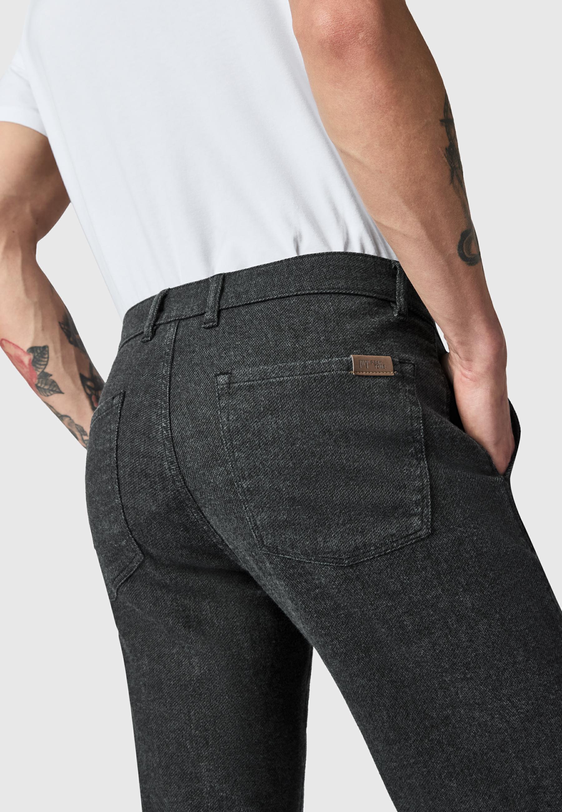 Lange Chinohose "Helikon" Tapered Fit Obsidian Grey