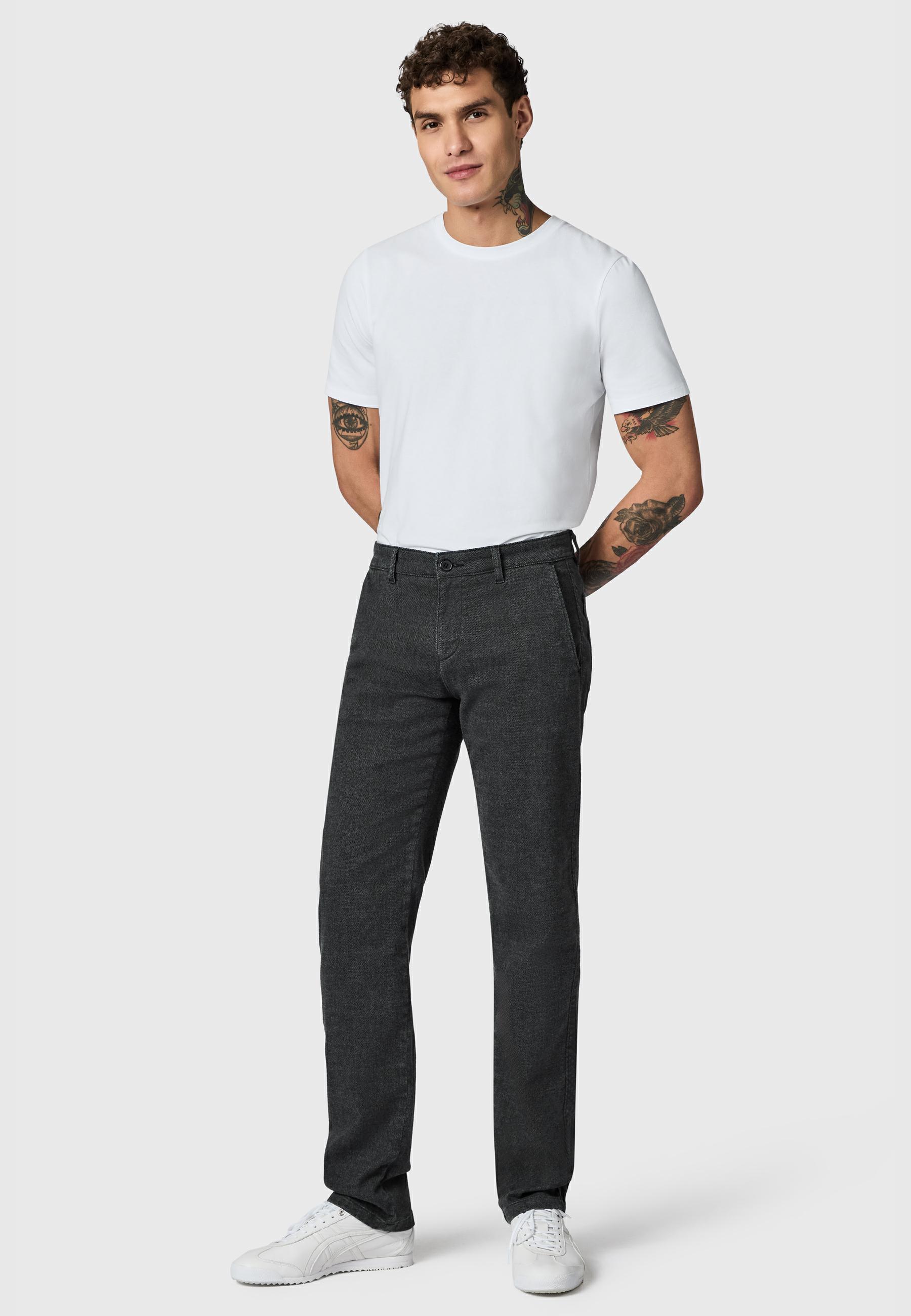 Lange Chinohose "Helikon" Tapered Fit Obsidian Grey