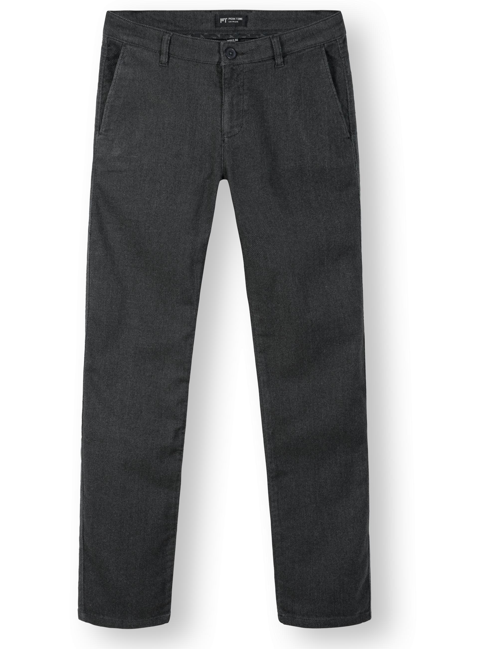 Lange Chinohose "Helikon" Tapered Fit Obsidian Grey