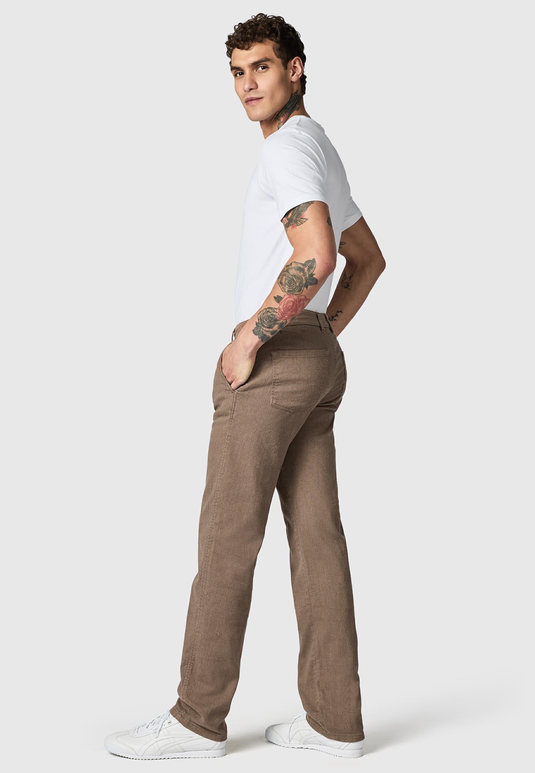 Lange Chinohose "Helikon" Tapered Fit Stardust Brown