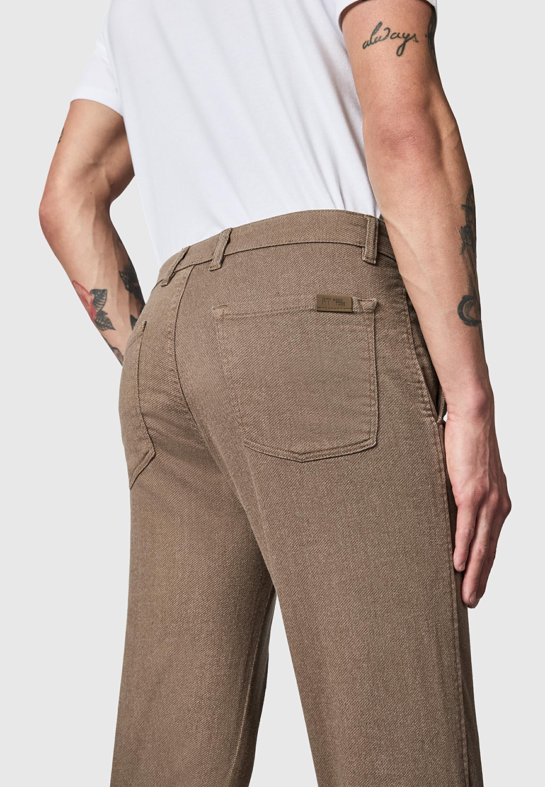 Lange Chinohose "Helikon" Tapered Fit Stardust Brown